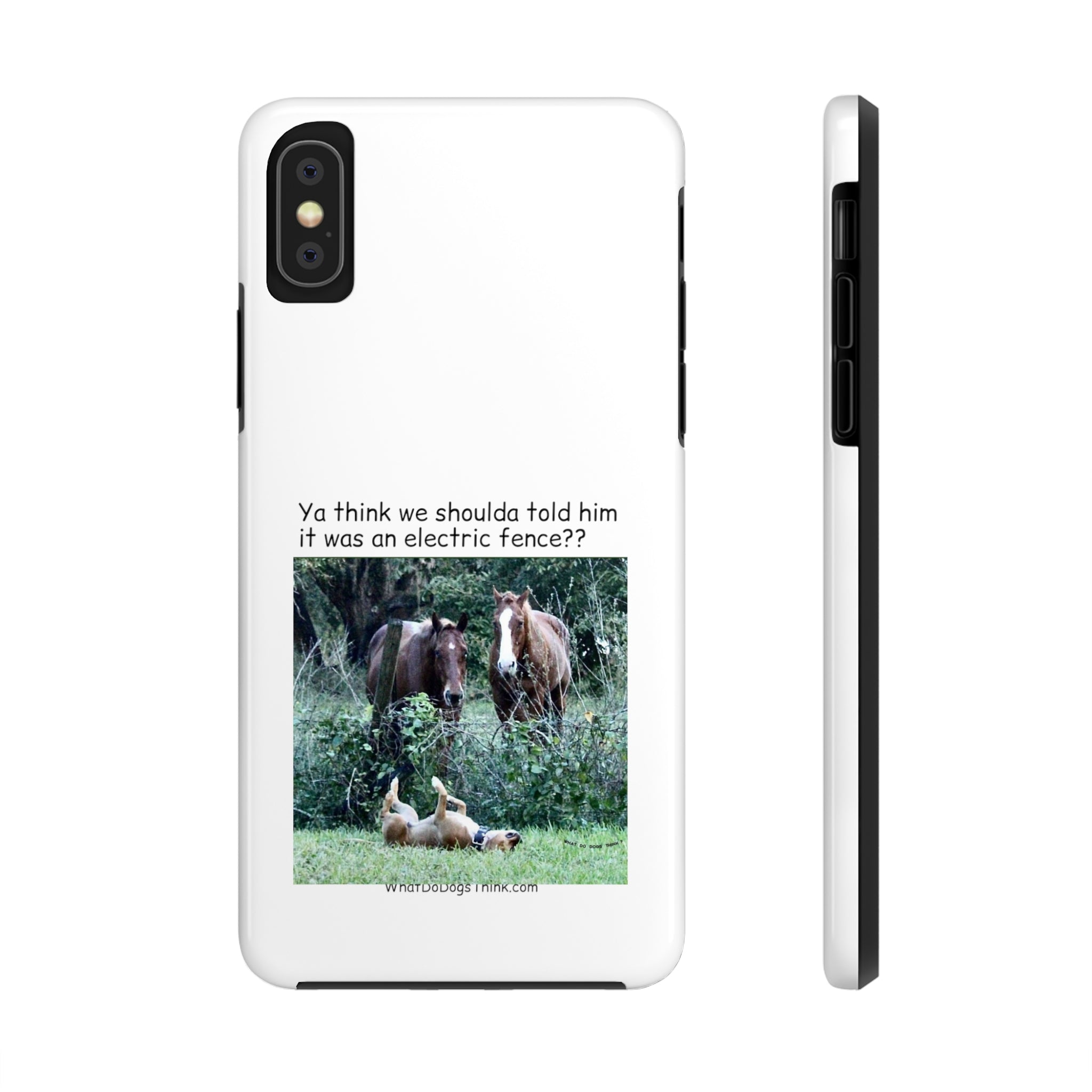 Electric Fence White Tough Phone Cases