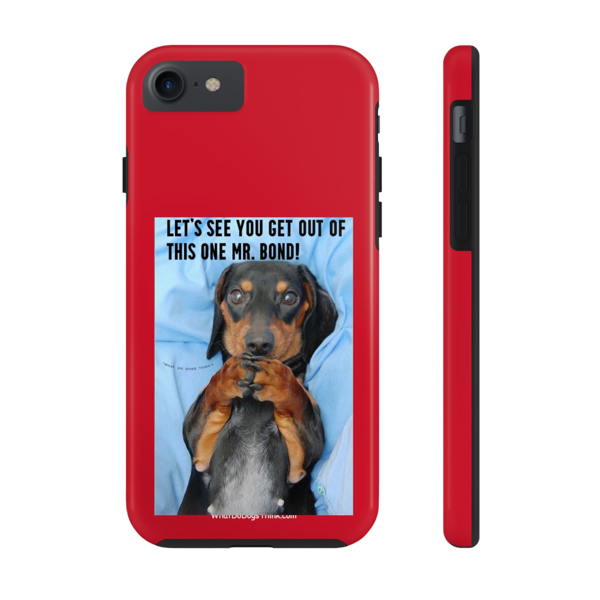 Mr Bond Red Tough Phone Cases