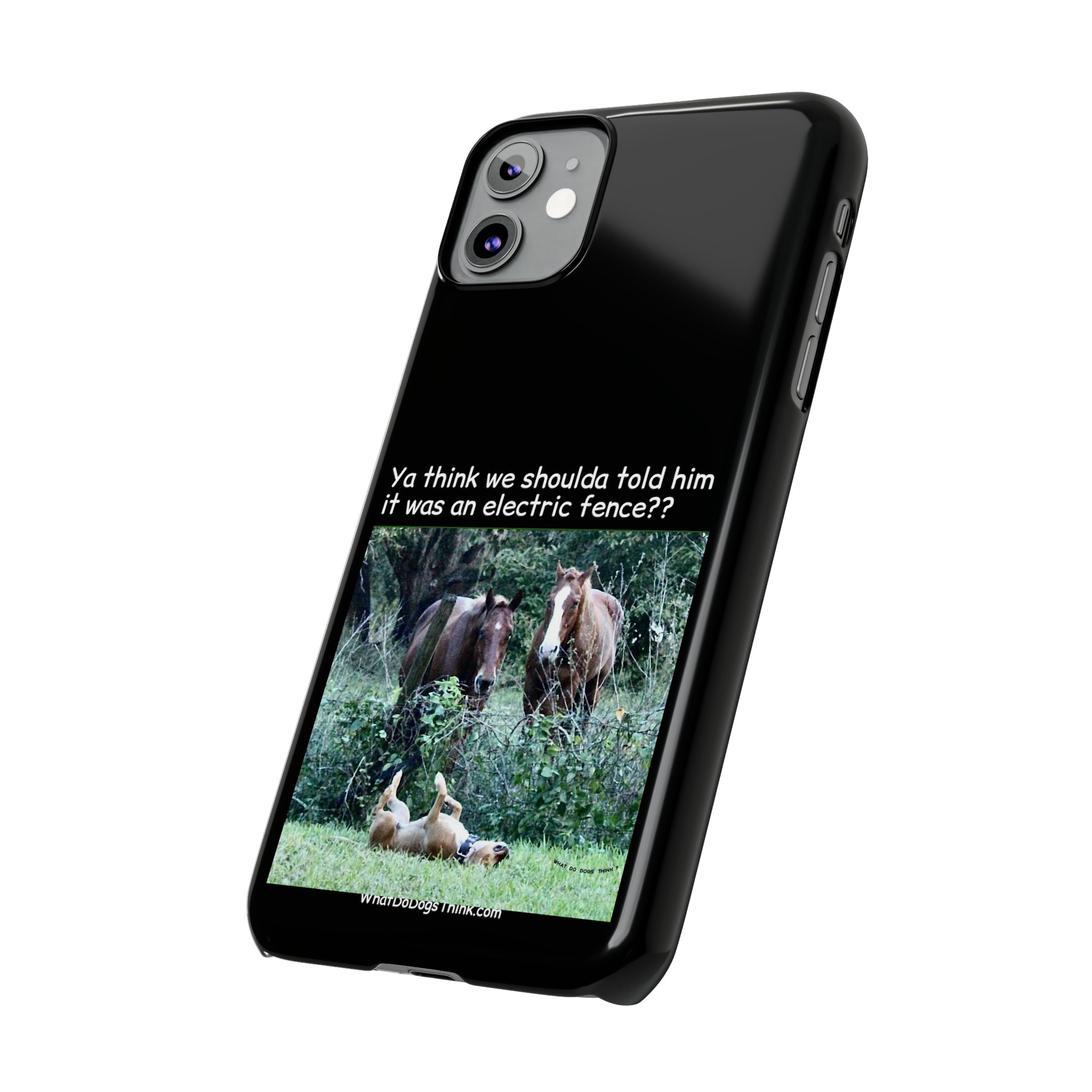 Electric Fence Black Slim Phone Case