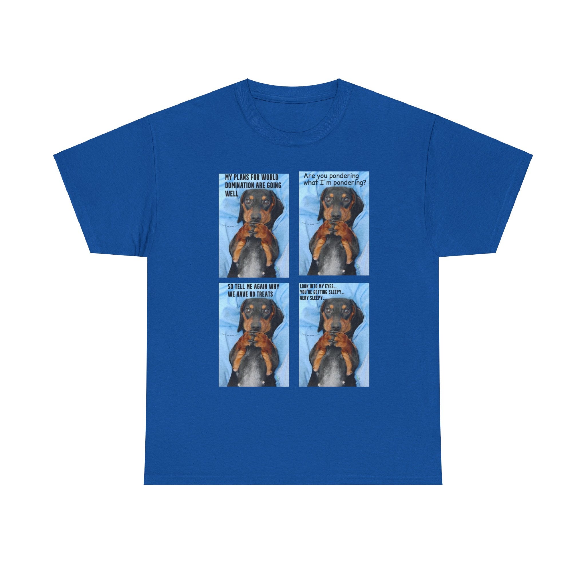 Devious Dachshund T shirt Double Sided