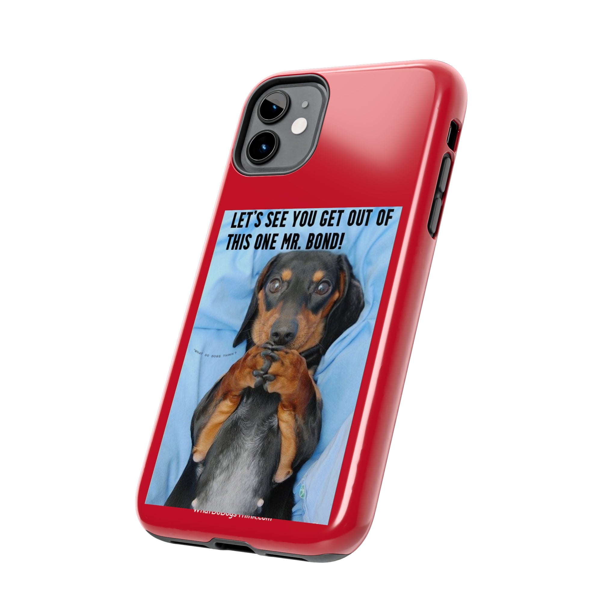 Mr Bond Red Tough Phone Cases