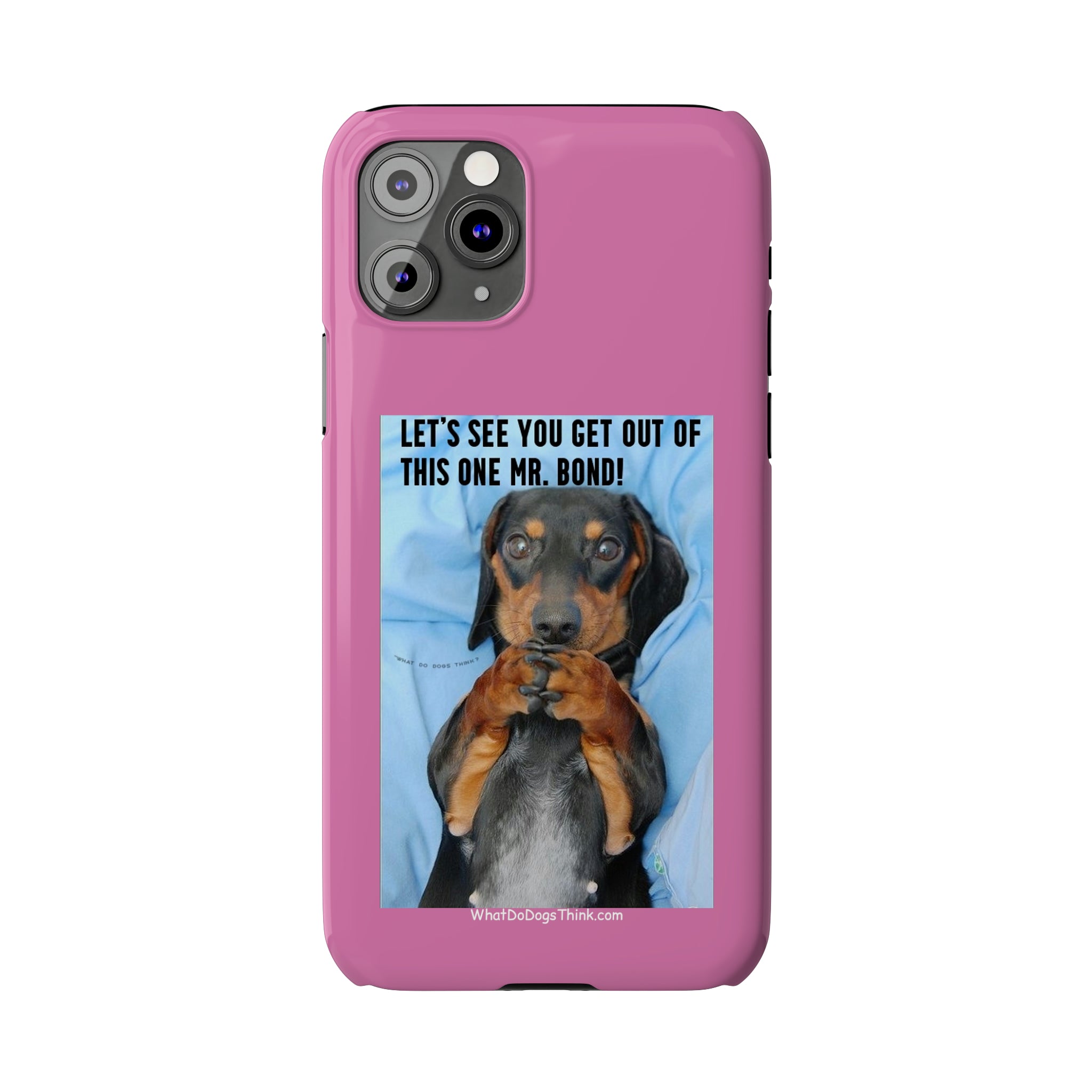 Mr. Bond Pink Slim Phone Cases