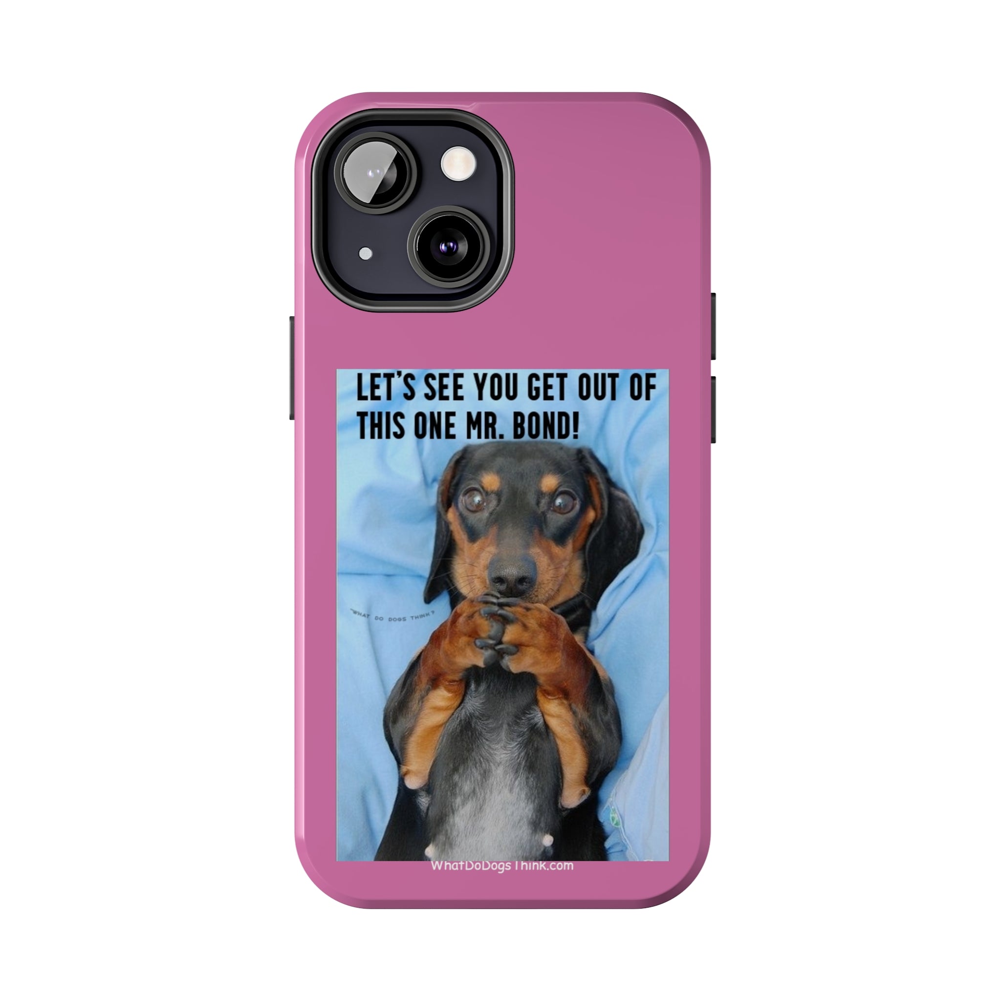 Mr Bond Pink Tough Phone Cases