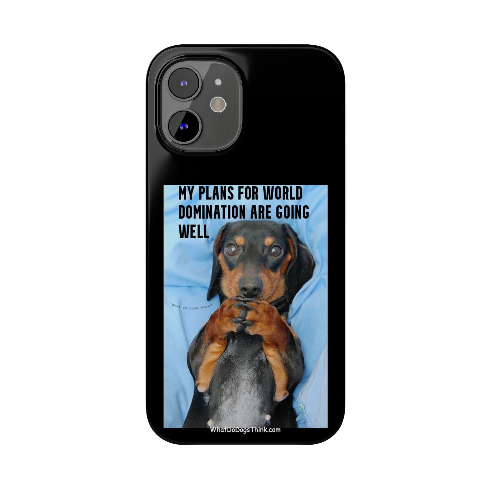 World Domination Black Slim Phone Cases