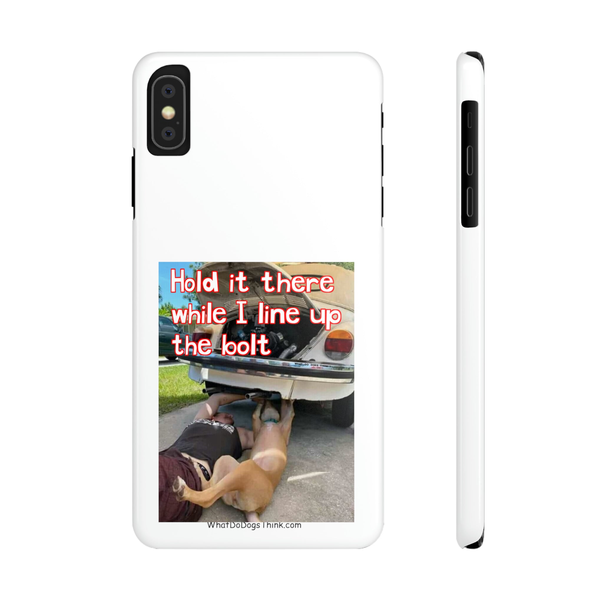 Hold It White Slim Phone Cases