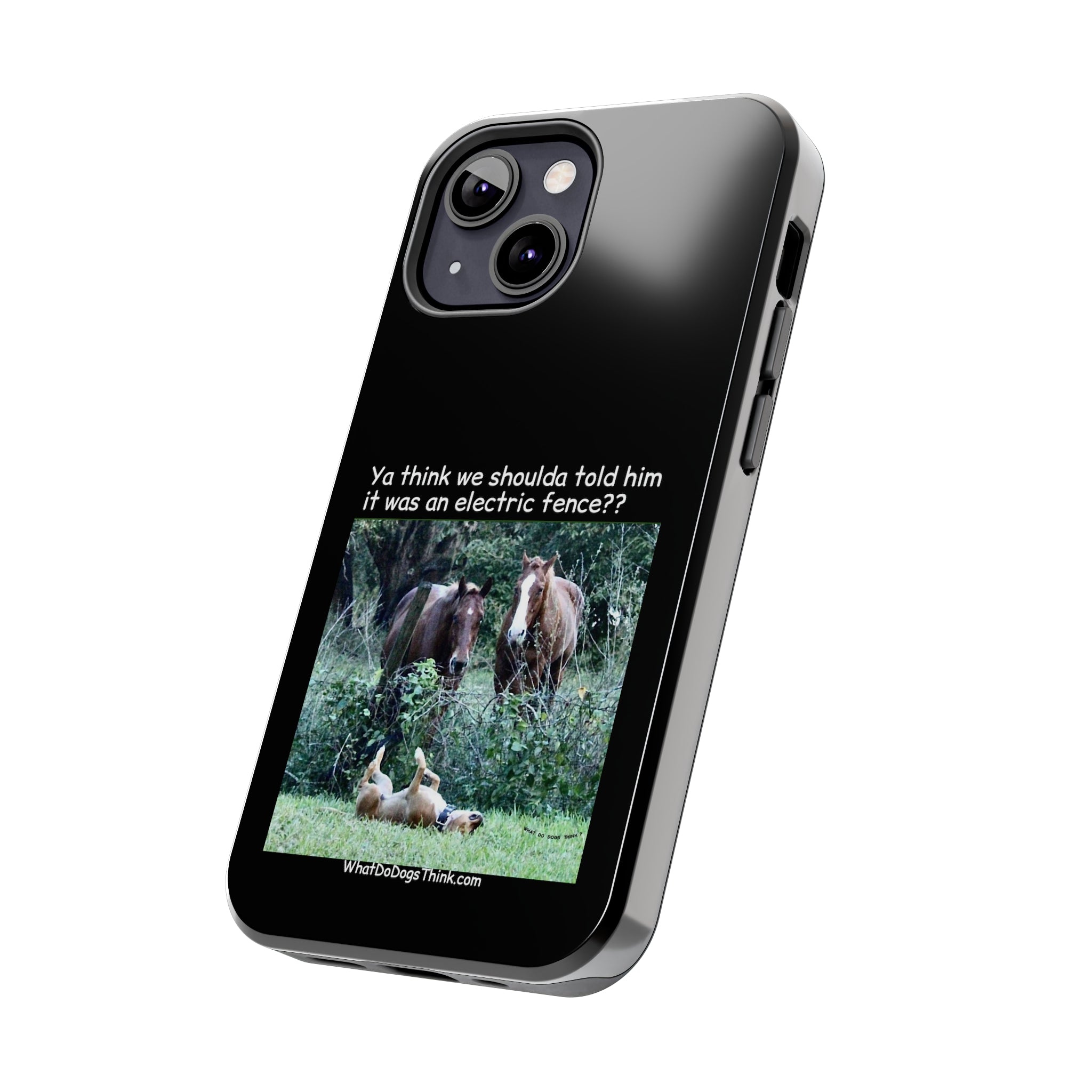 Electric Fence Black Tough Phone Cases