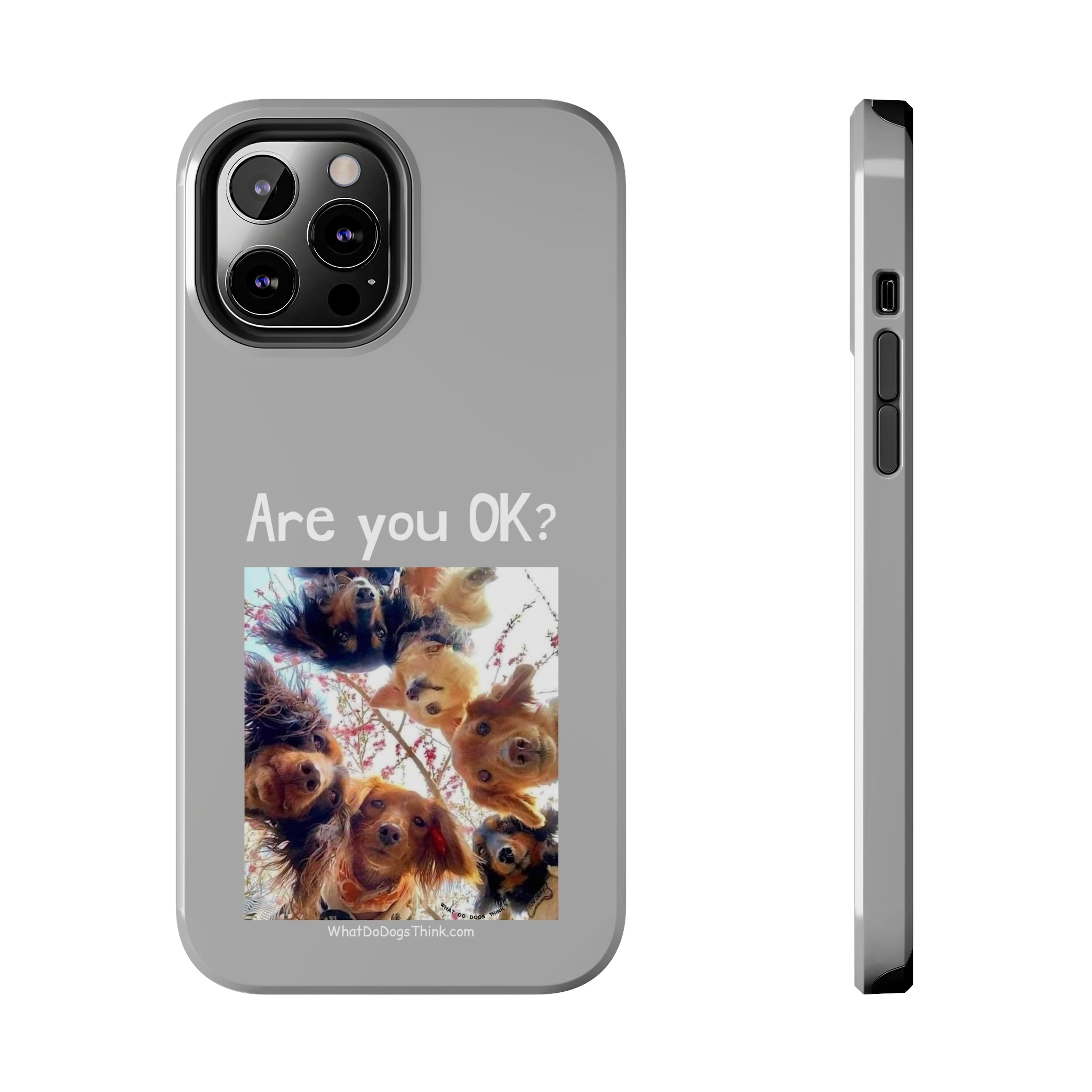 Are you OK? Grey Tough Phone Cases