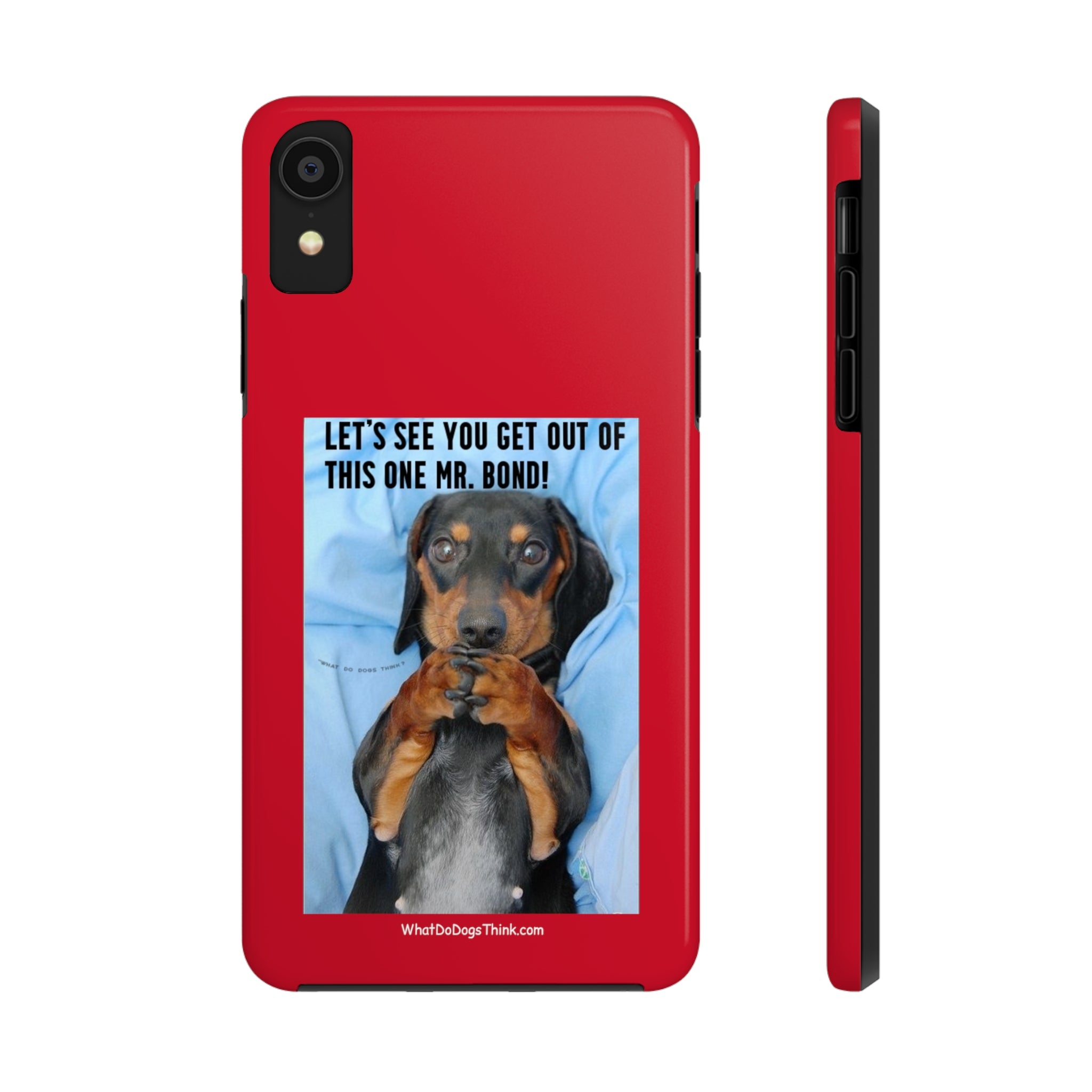 Mr Bond Red Tough Phone Cases