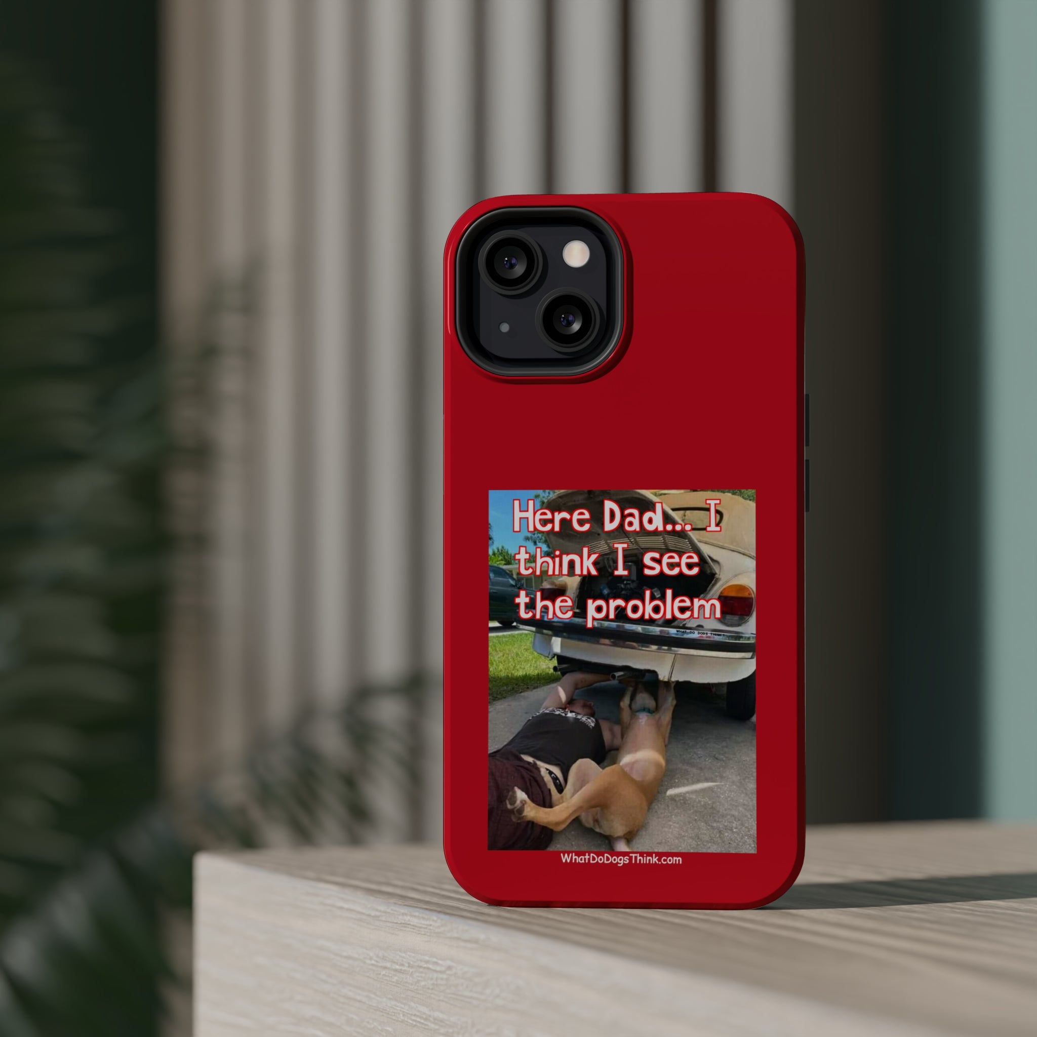 Here Dad Red MagSafe Tough Cases