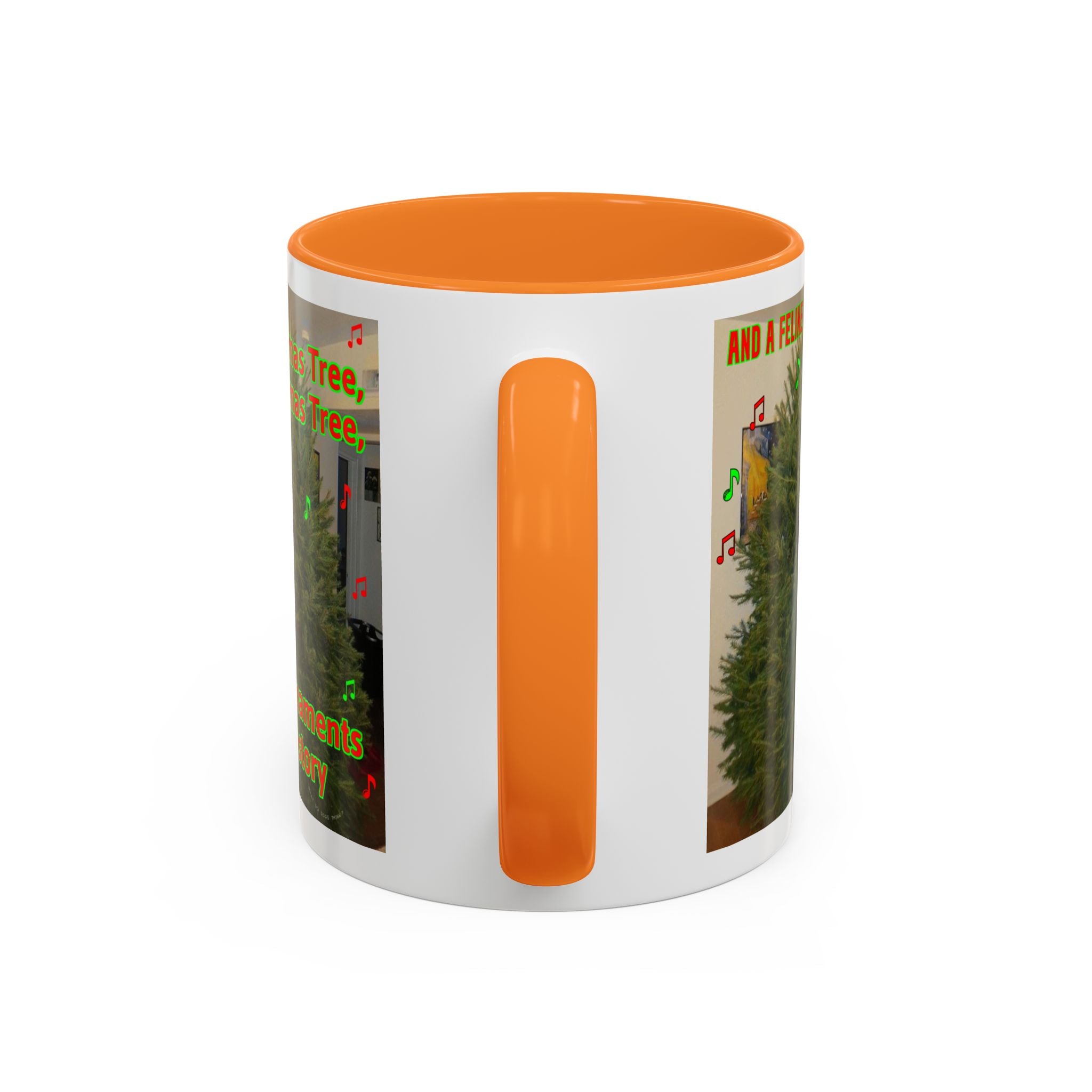 Christmas Tree Cat Mug