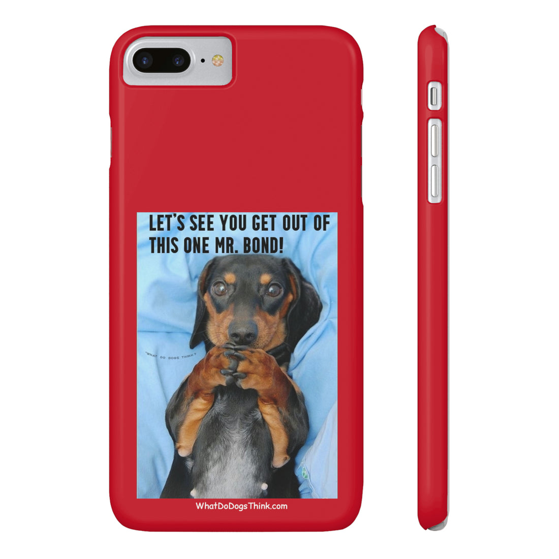 Mr. Bond Red Slim Phone Cases