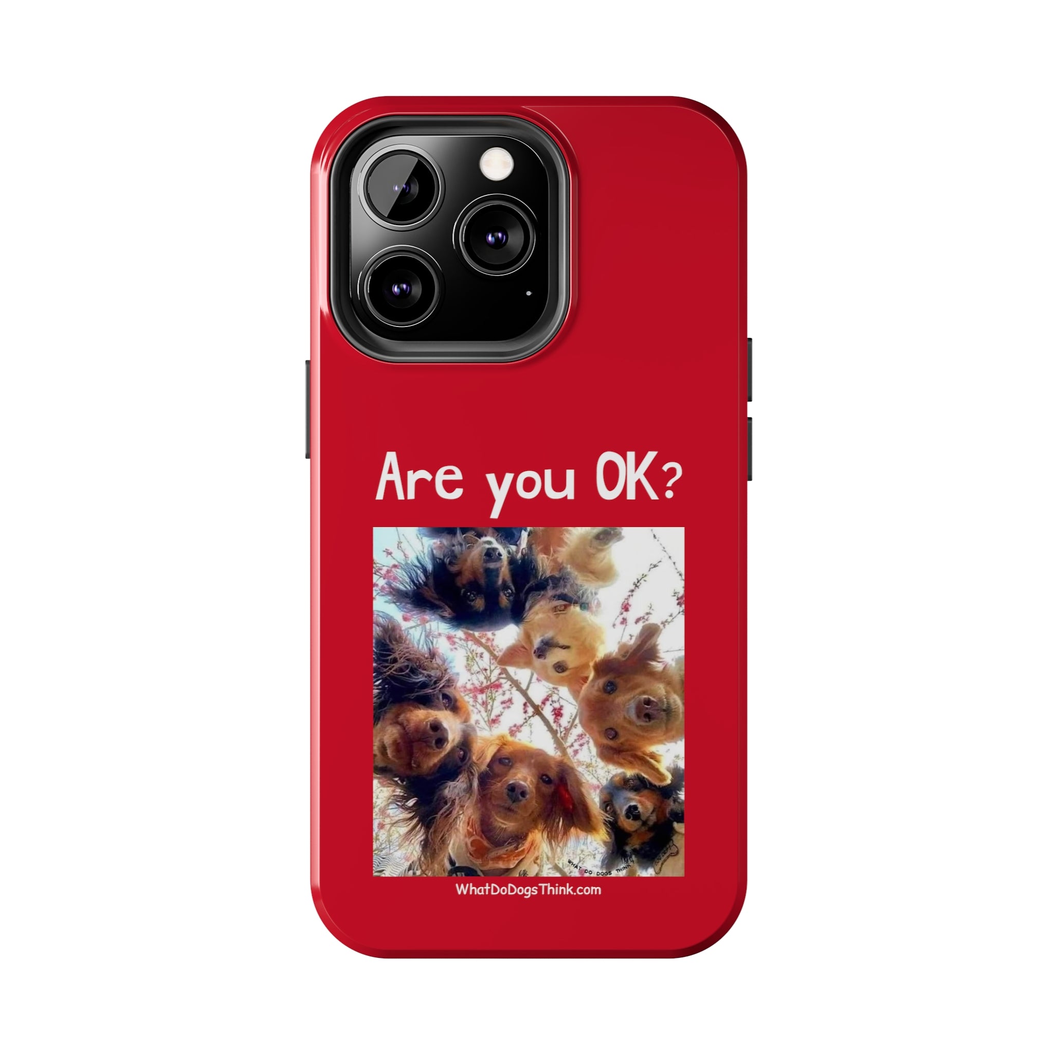 Are you OK? Red Tough Phone Cases