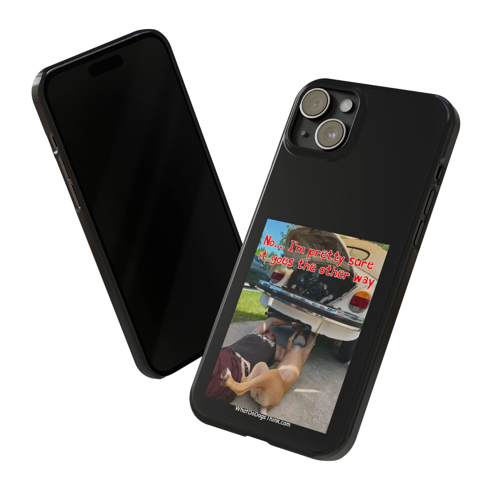 Other Way Black Slim Phone Cases