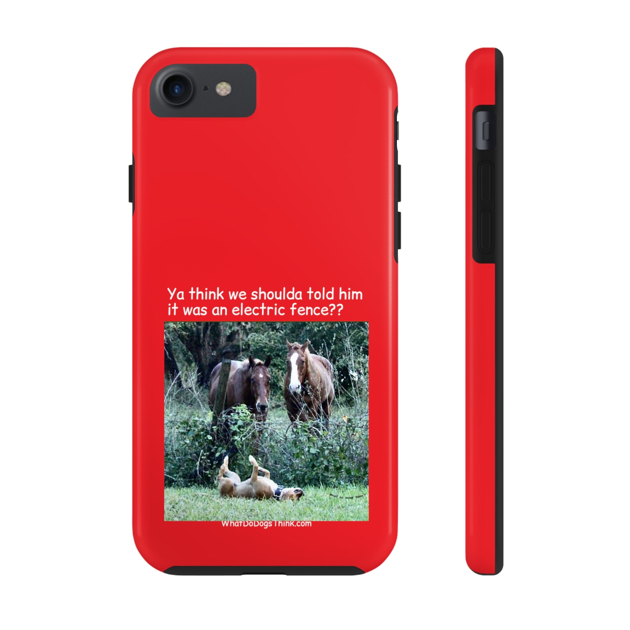 Electric Fence Red Tough Phone Cases