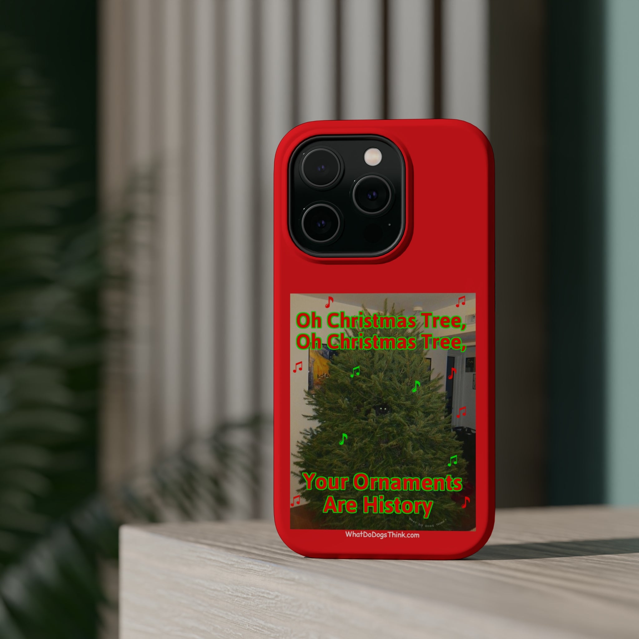 Christmas Tree Cat Red MagSafe Tough Case