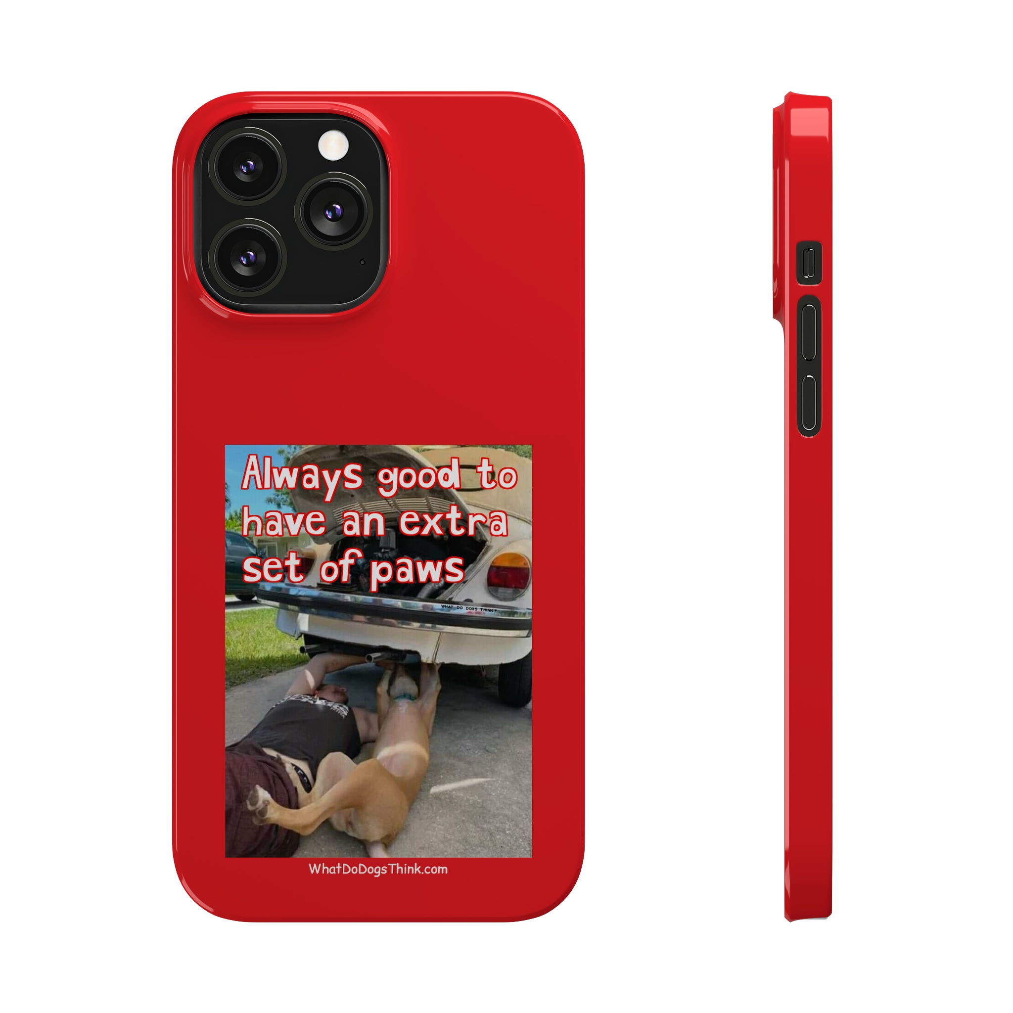 Extra Paws Red Slim Phone Case