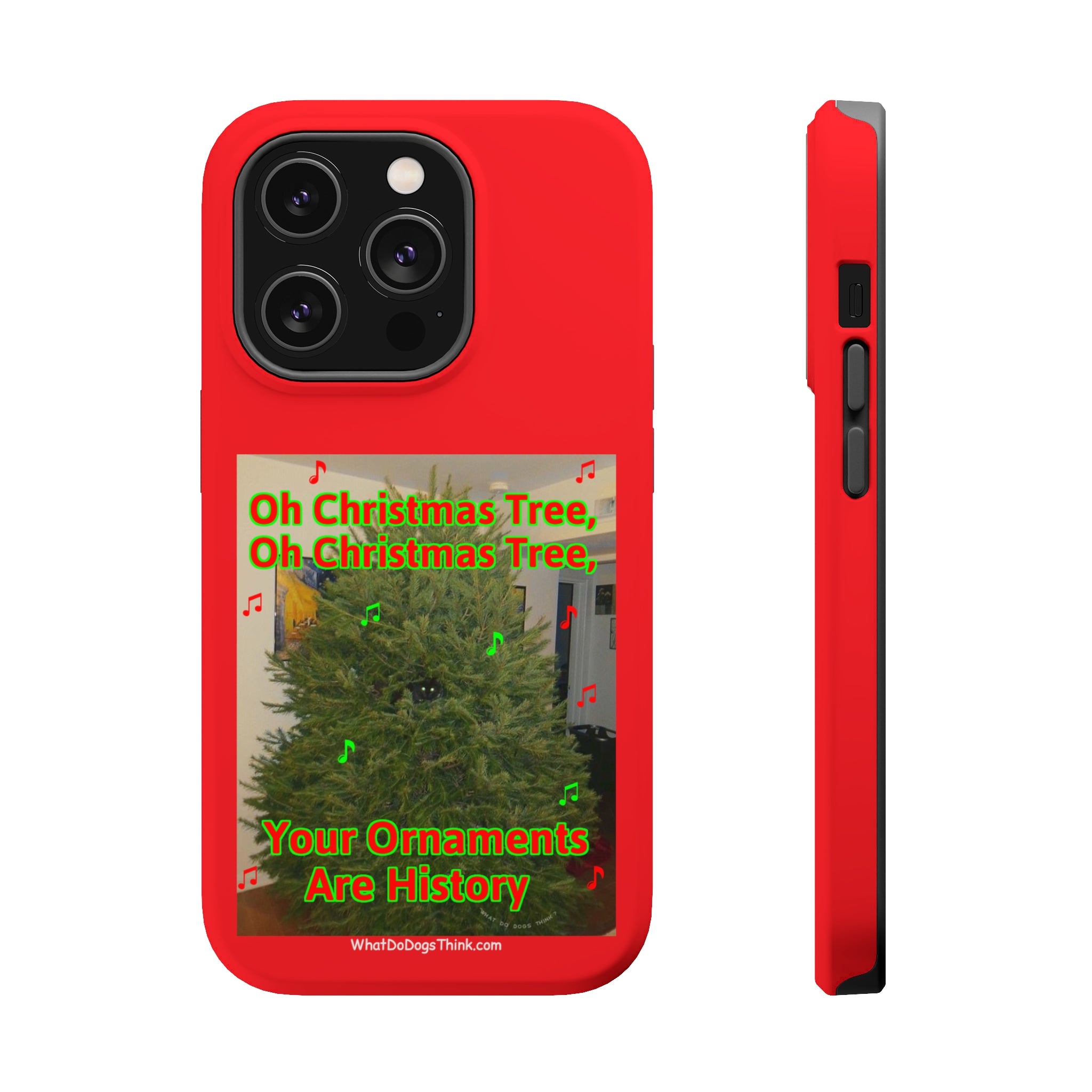 Christmas Tree Cat Red MagSafe Tough Case