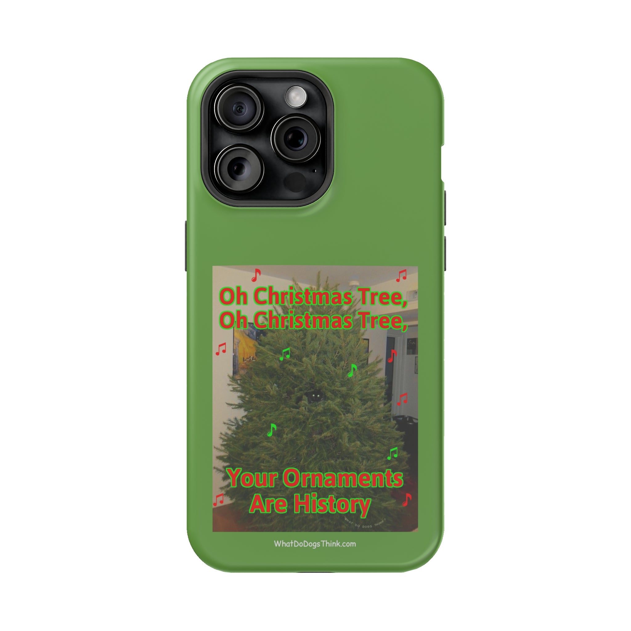 Christmas Tree Cat Green MagSafe Tough Case