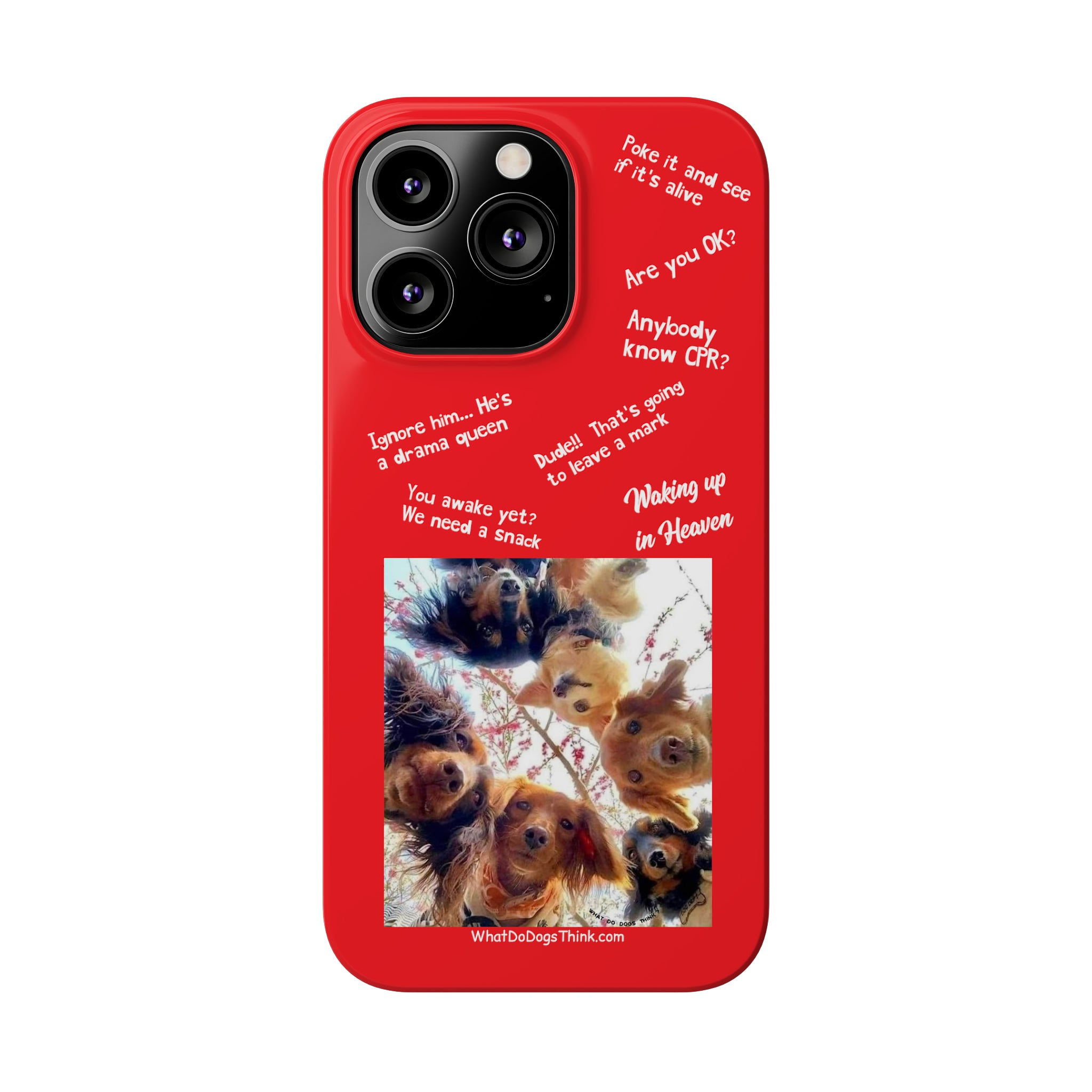 Are You OK? Compilation Red Slim Phone Cases