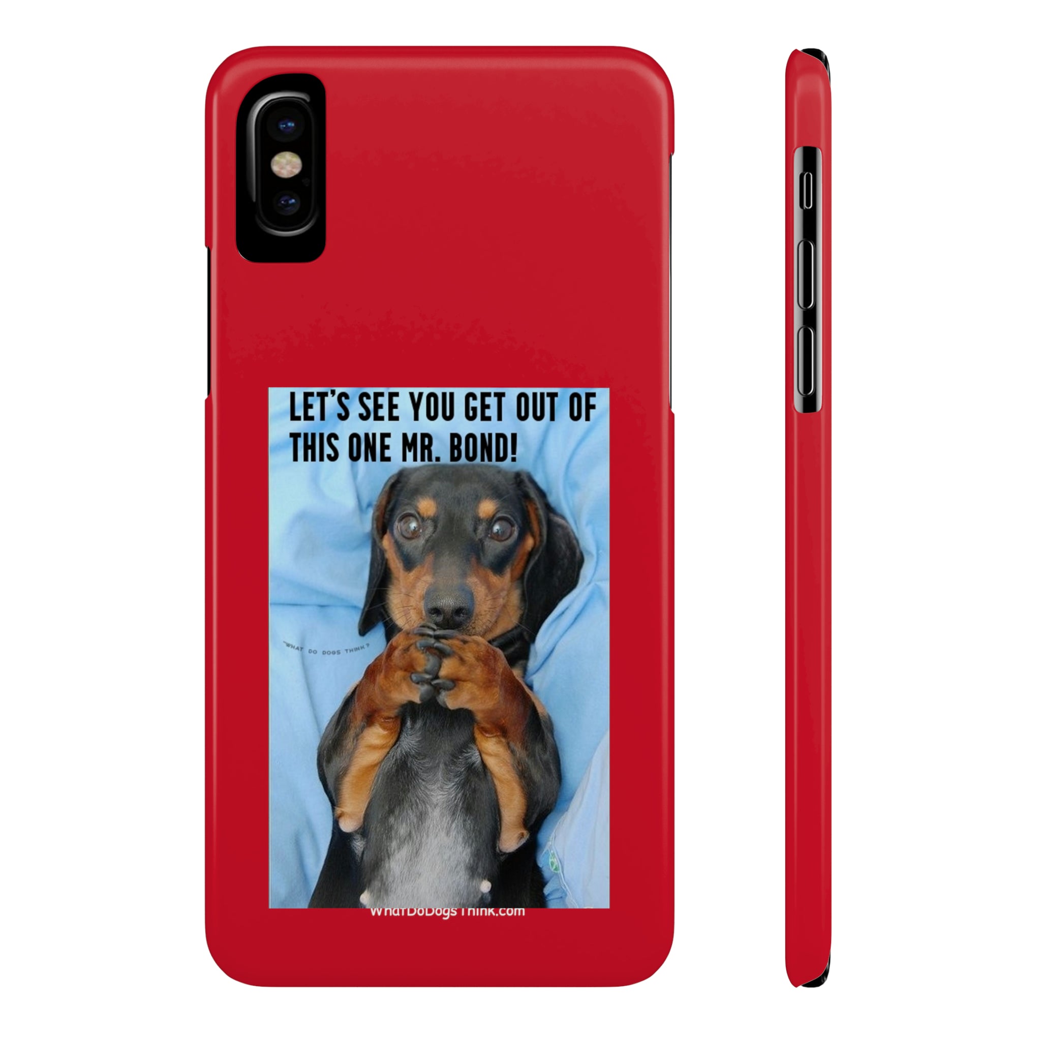 Mr. Bond Red Slim Phone Cases
