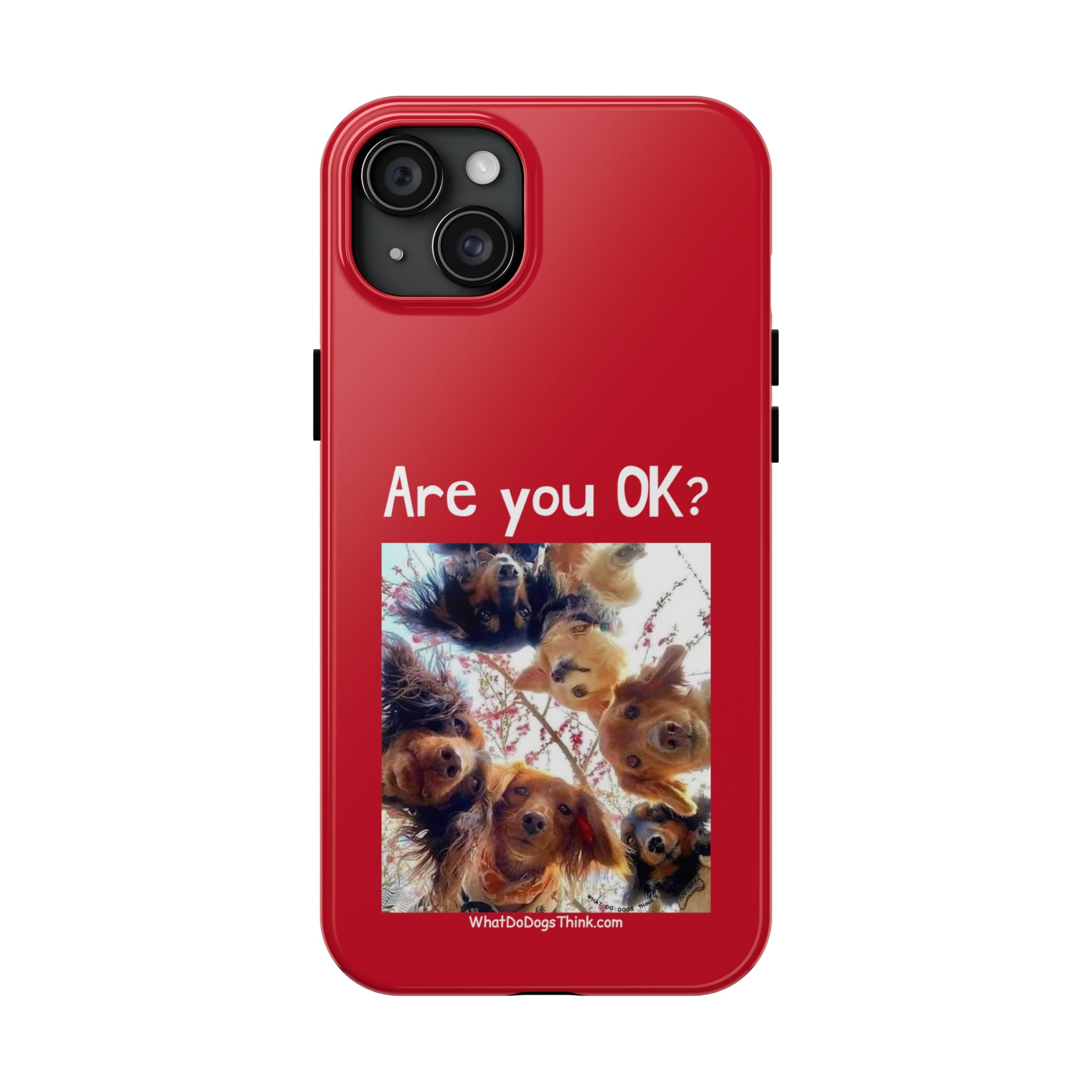 Are you OK? Red Tough Phone Cases