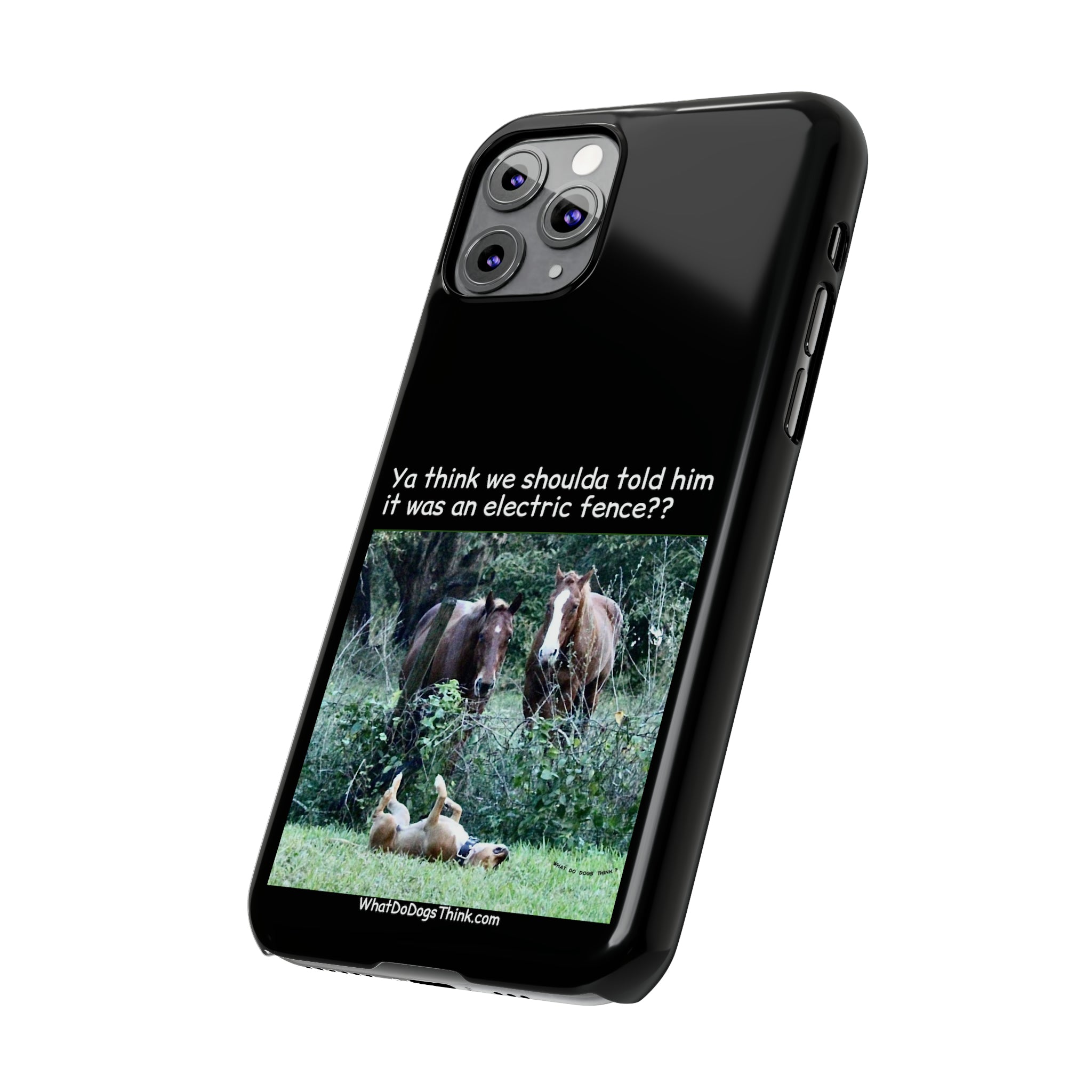 Electric Fence Black Slim Phone Case