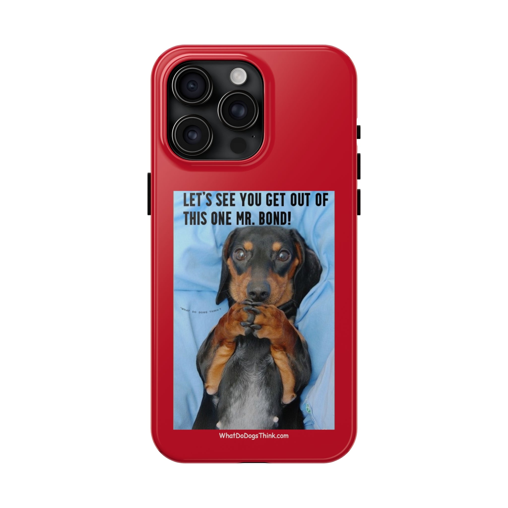 Mr Bond Red Tough Phone Cases