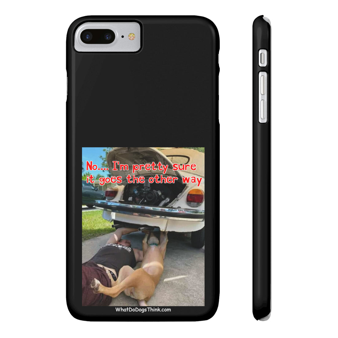 Other Way Black Slim Phone Cases