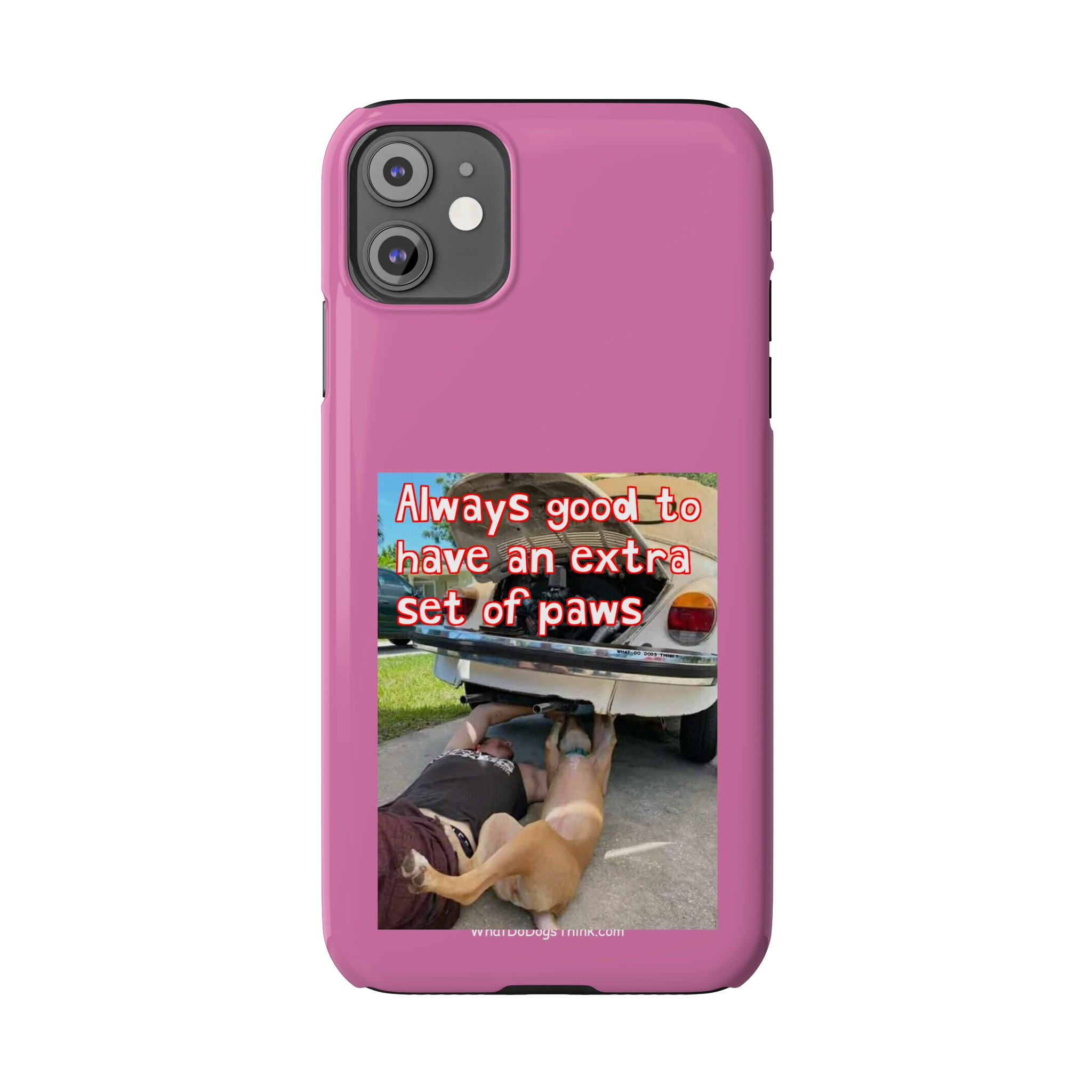 Extra Paws Pink Slim Phone Case