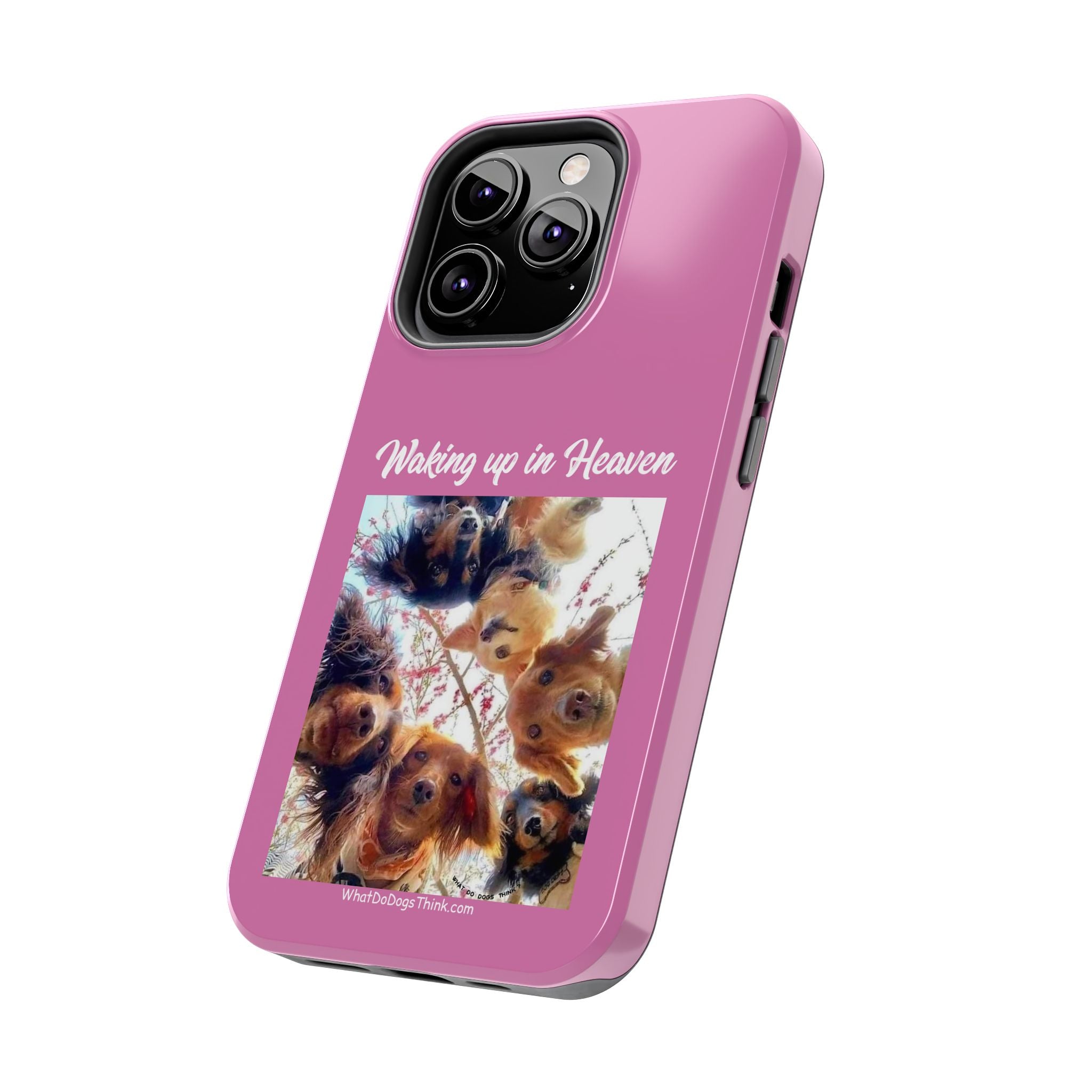 Waking Up in Heaven Pink Tough Phone Cases