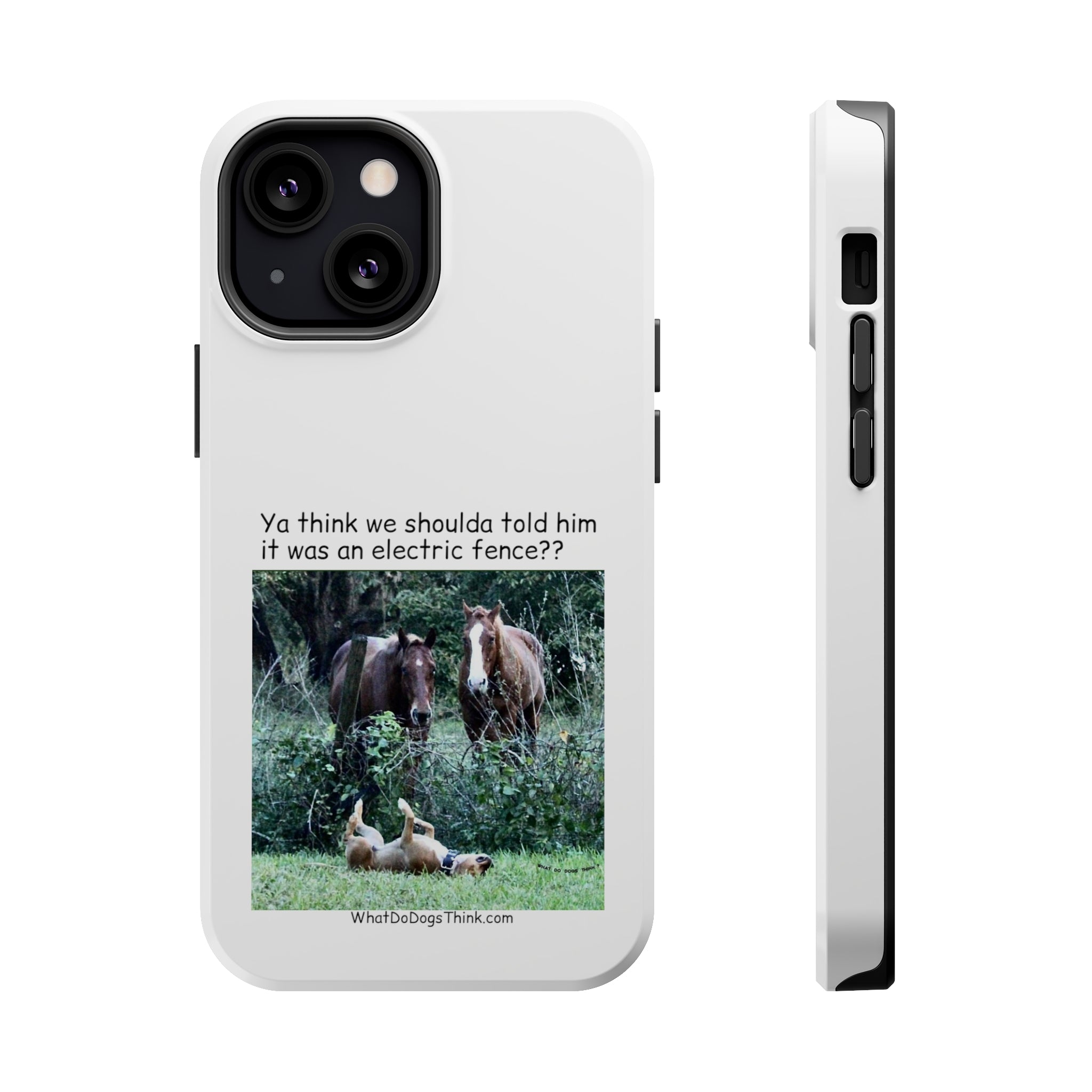 Electric Fence White MagSafe Tough Cases