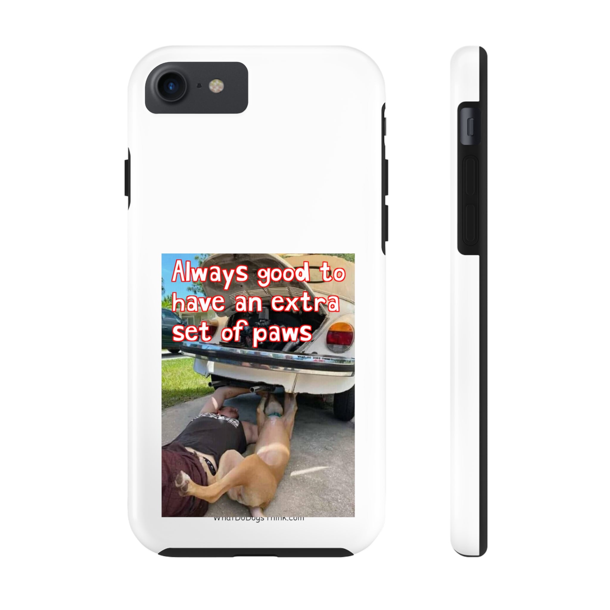 Extra Paw White Tough Phone Cases