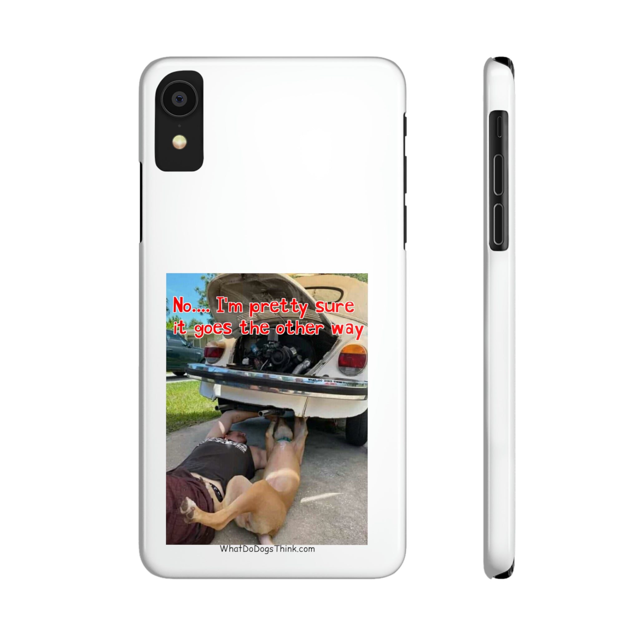 Other way White Slim Phone Cases