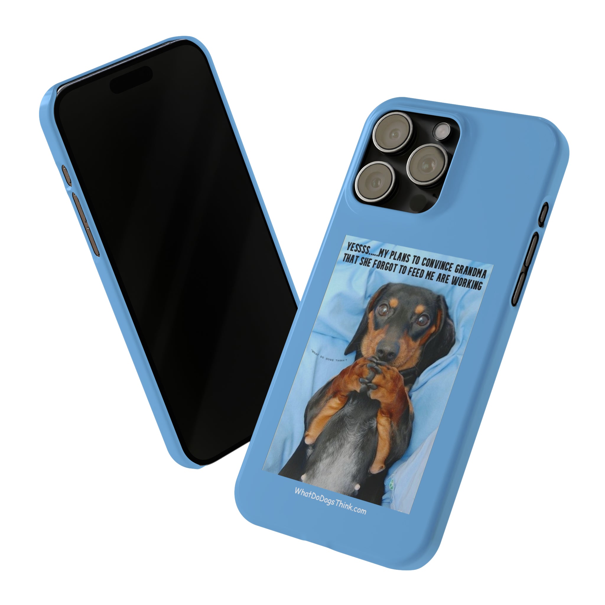 Grandma Blue Slim Phone Cases
