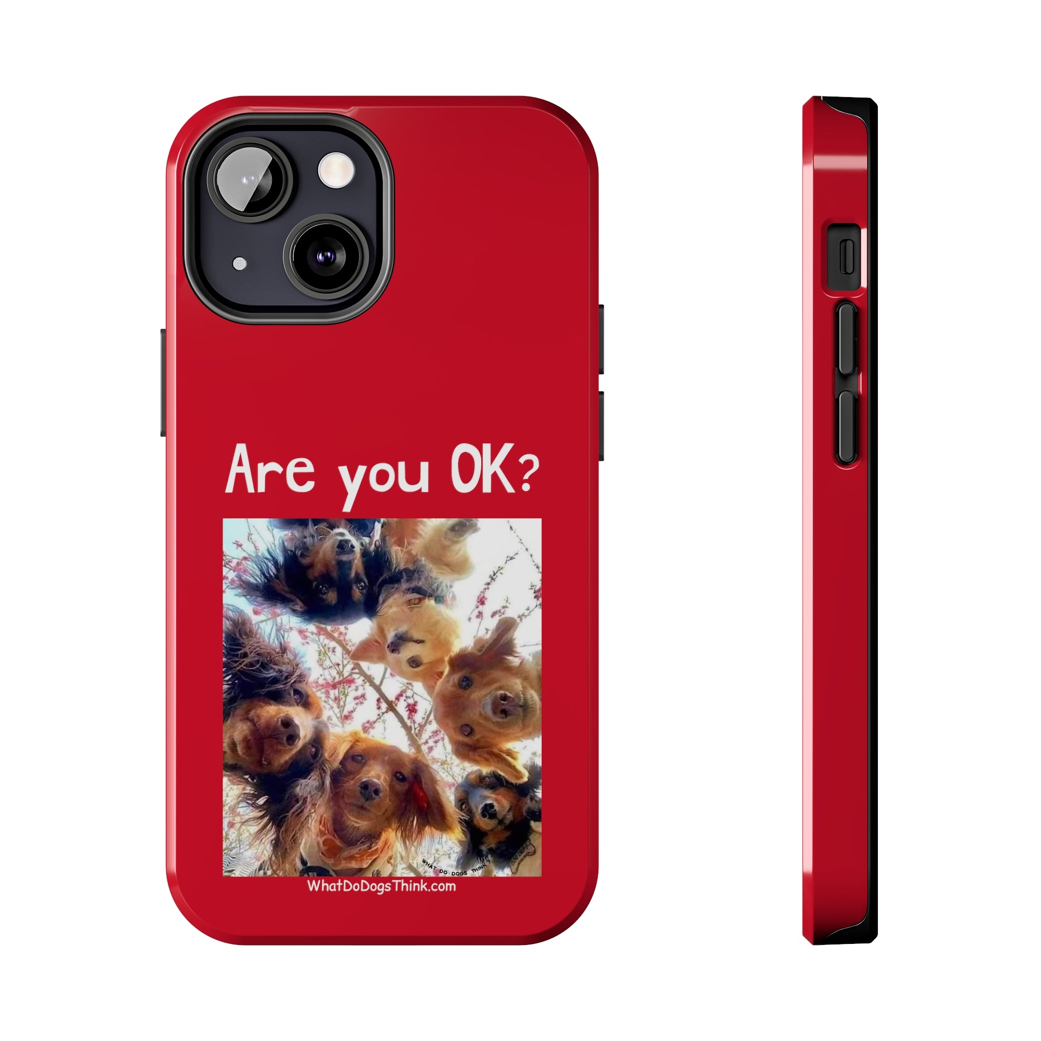 Are you OK? Red Tough Phone Cases