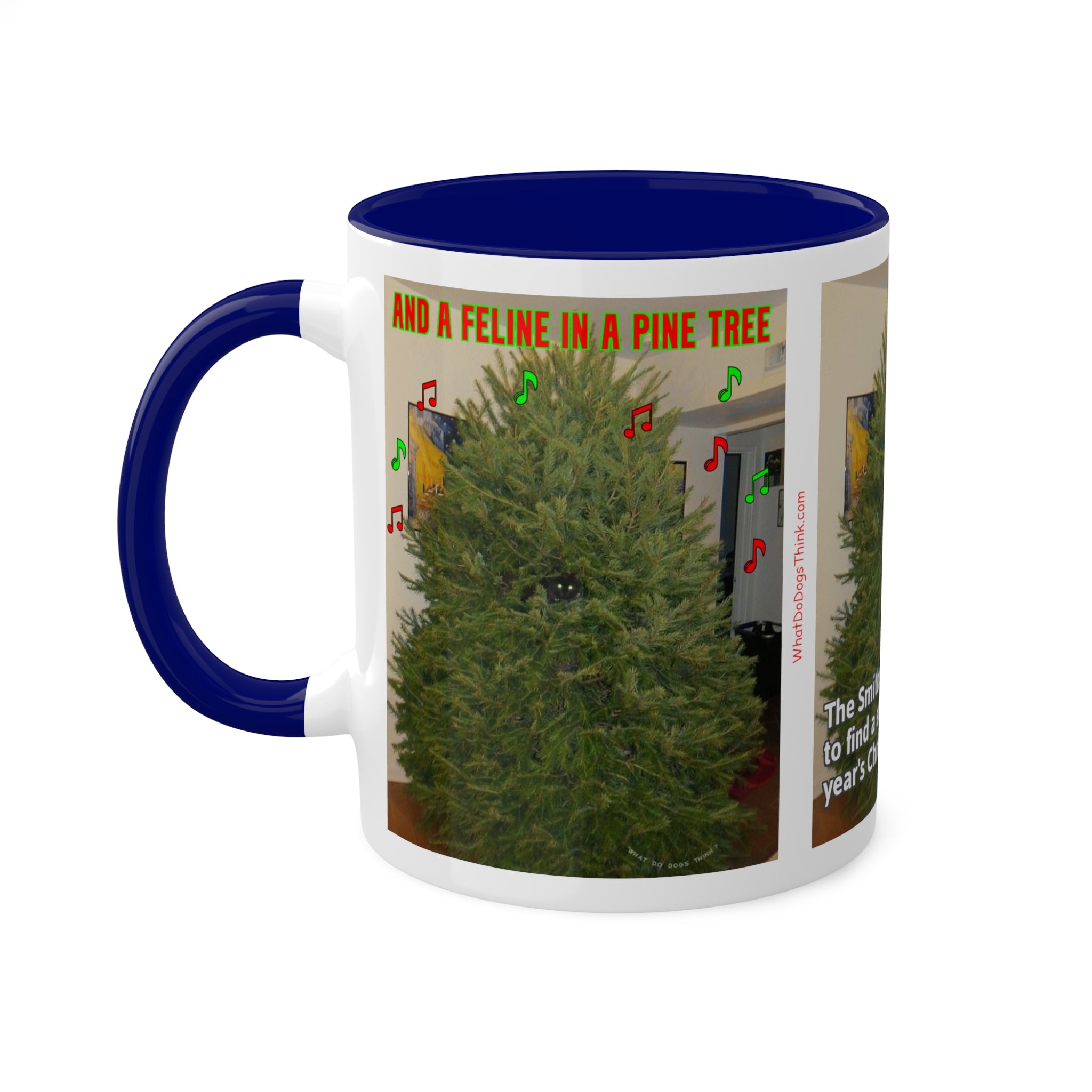 Christmas Tree Cat Mug 11oz