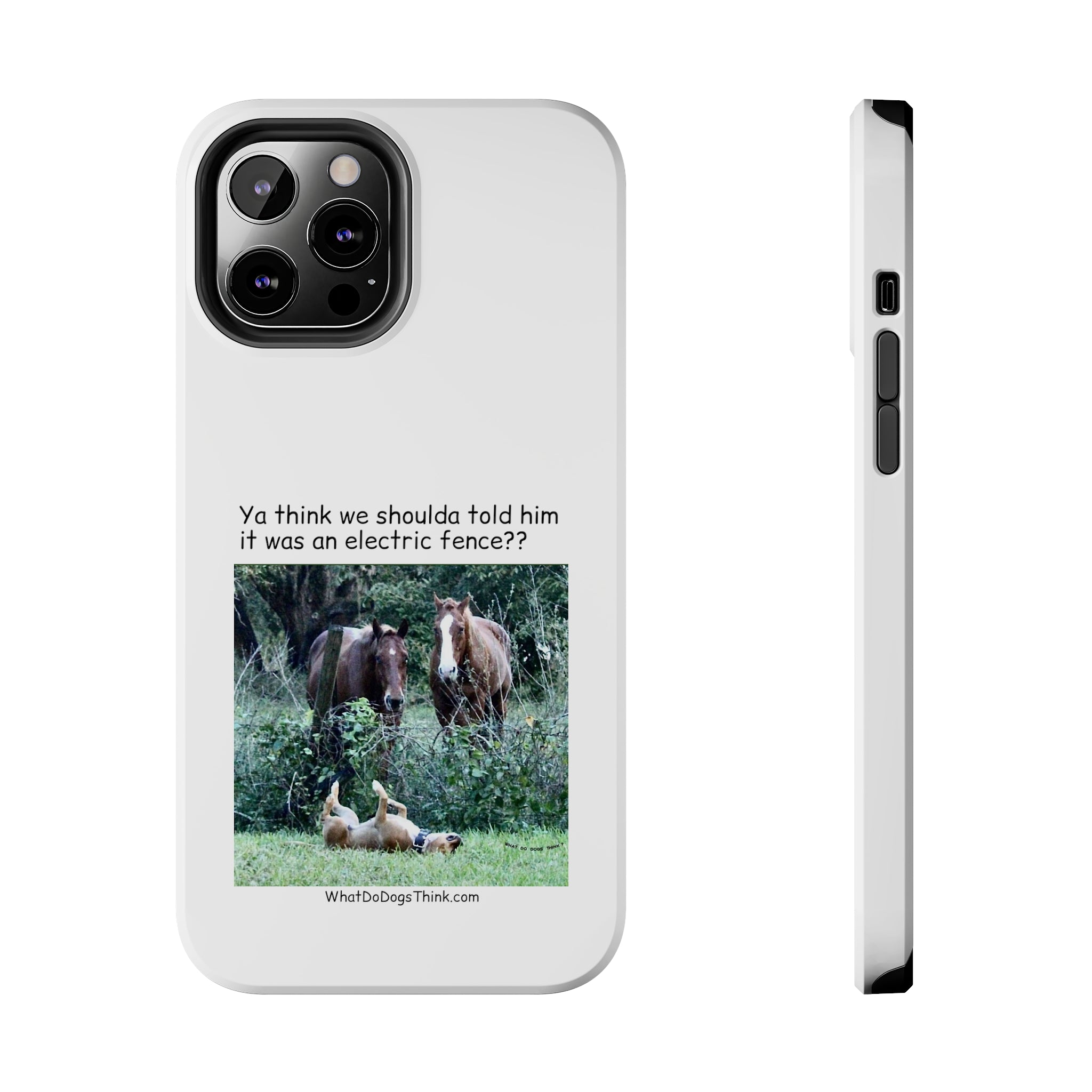 Electric Fence White Tough Phone Cases