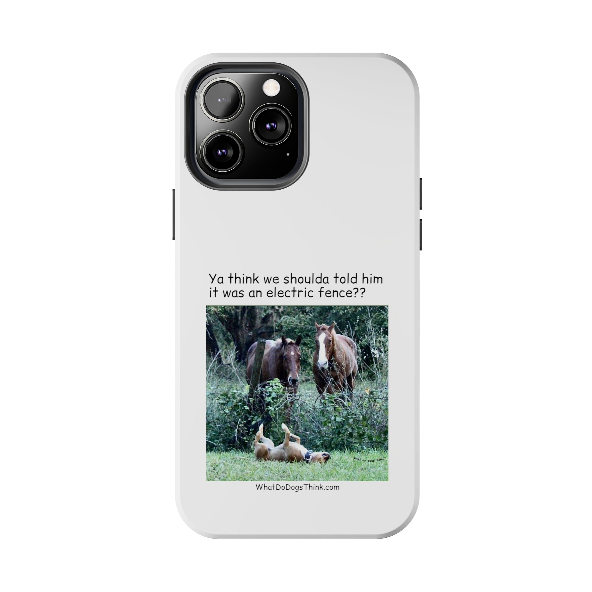 Electric Fence White Tough Phone Cases