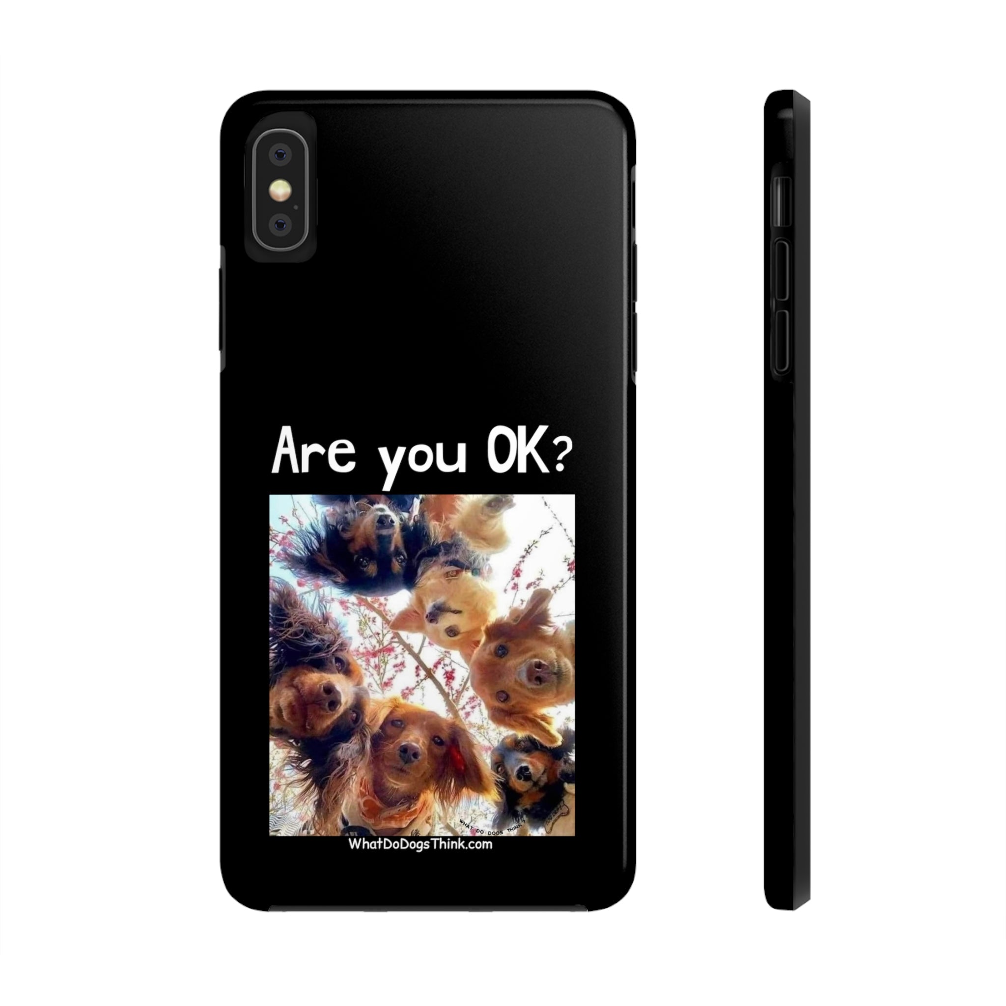Are you OK? Black Tough Phone Cases