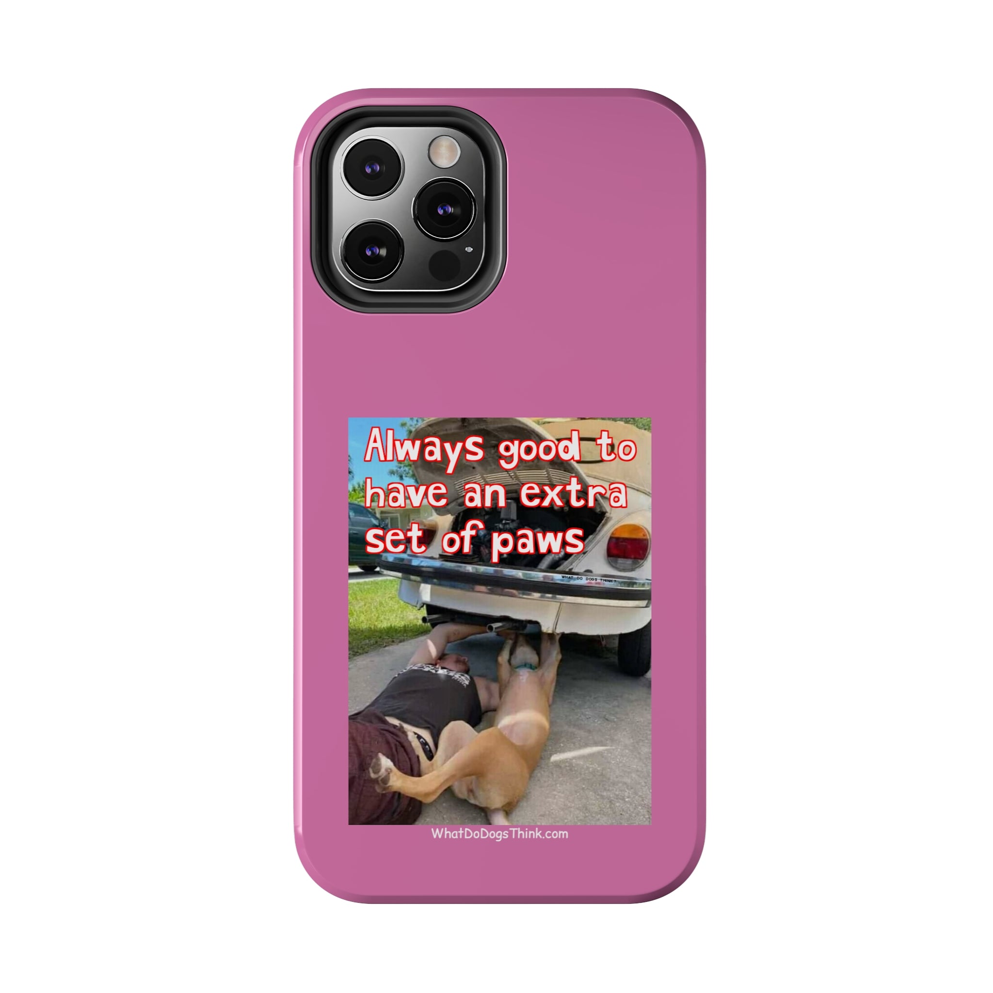 Extra Paw Pink Tough Phone Cases