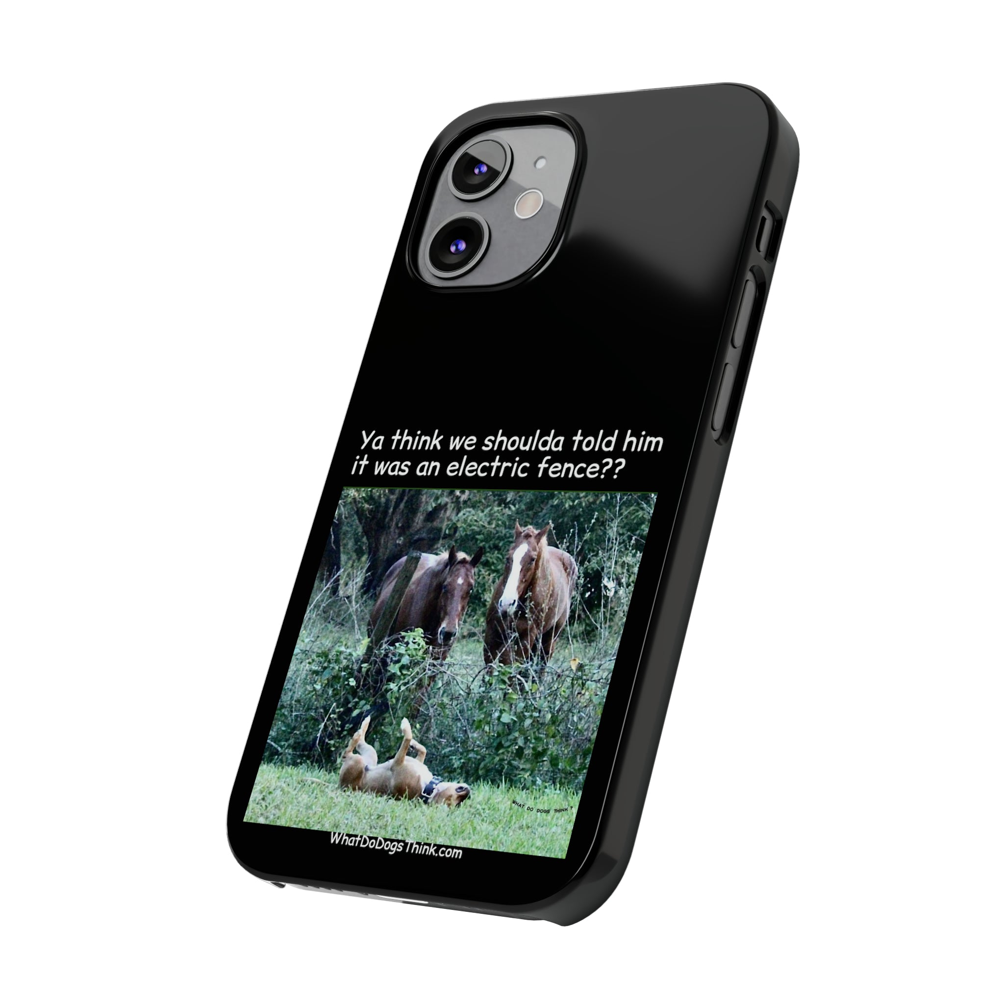 Electric Fence Black Slim Phone Case