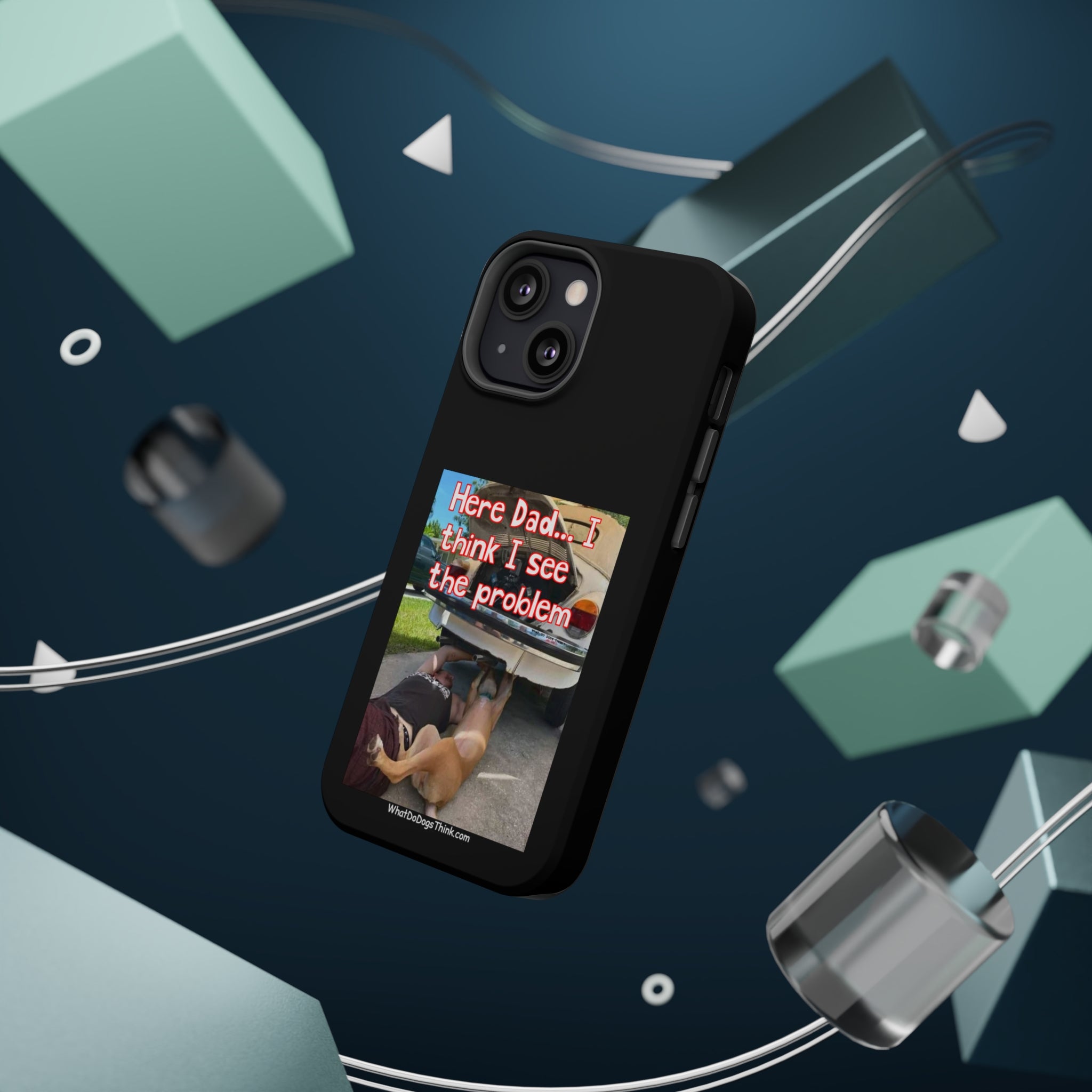 Here Dad Black MagSafe Tough Cases