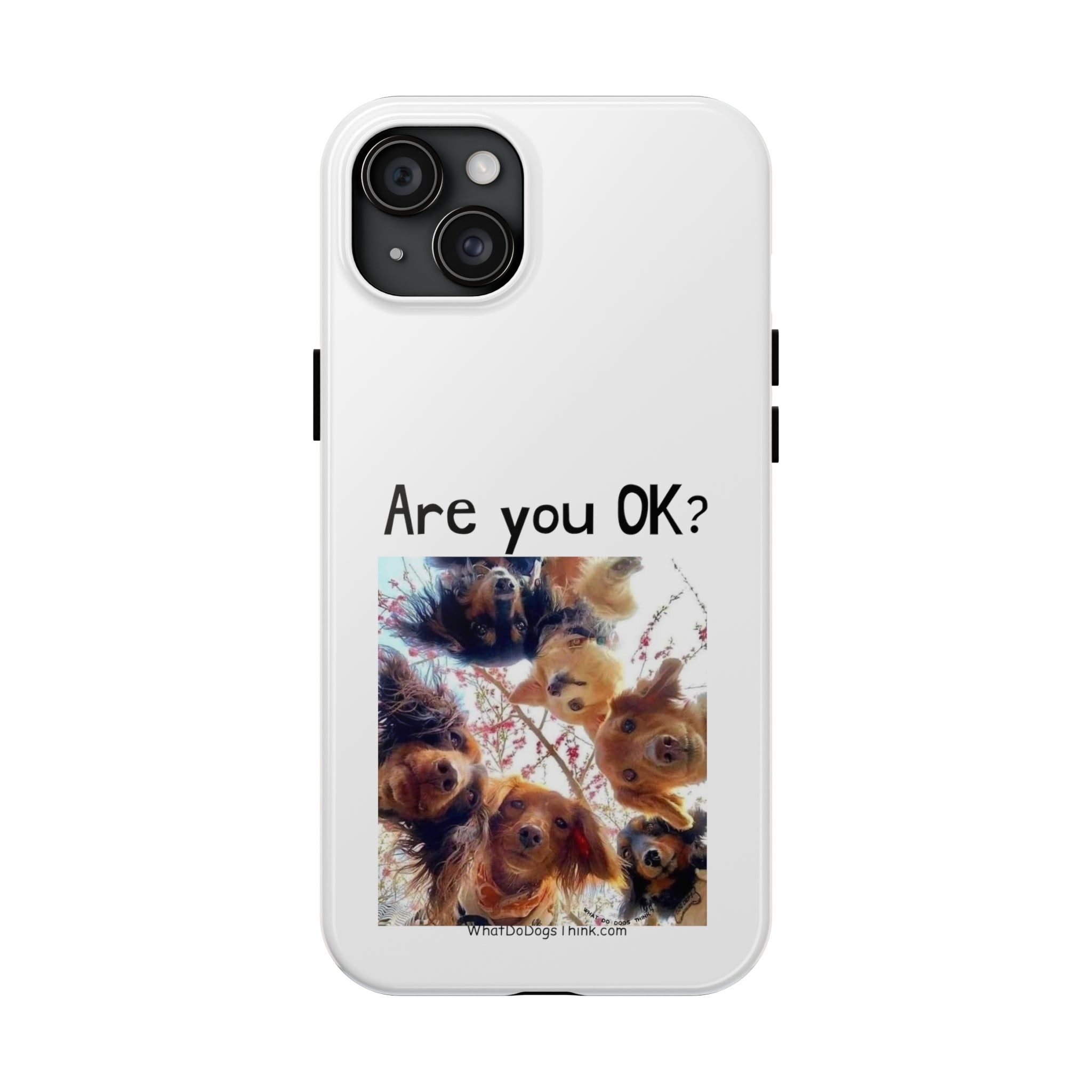 Are You OK? White Tough Phone Cases