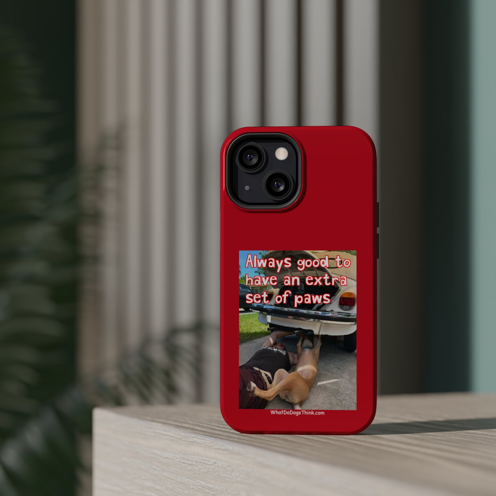 Extra Paw Red MagSafe Tough Cases