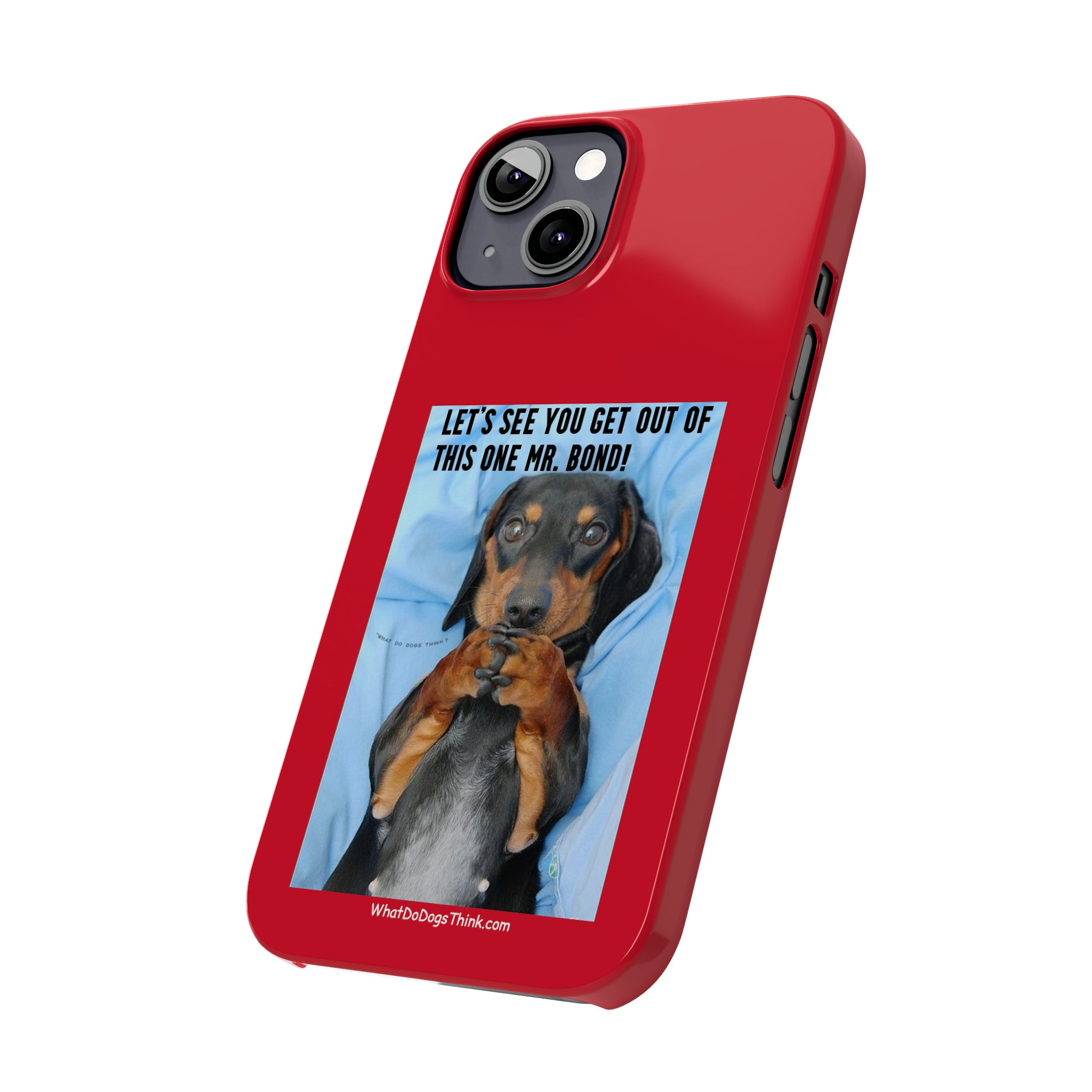 Mr. Bond Red Slim Phone Cases