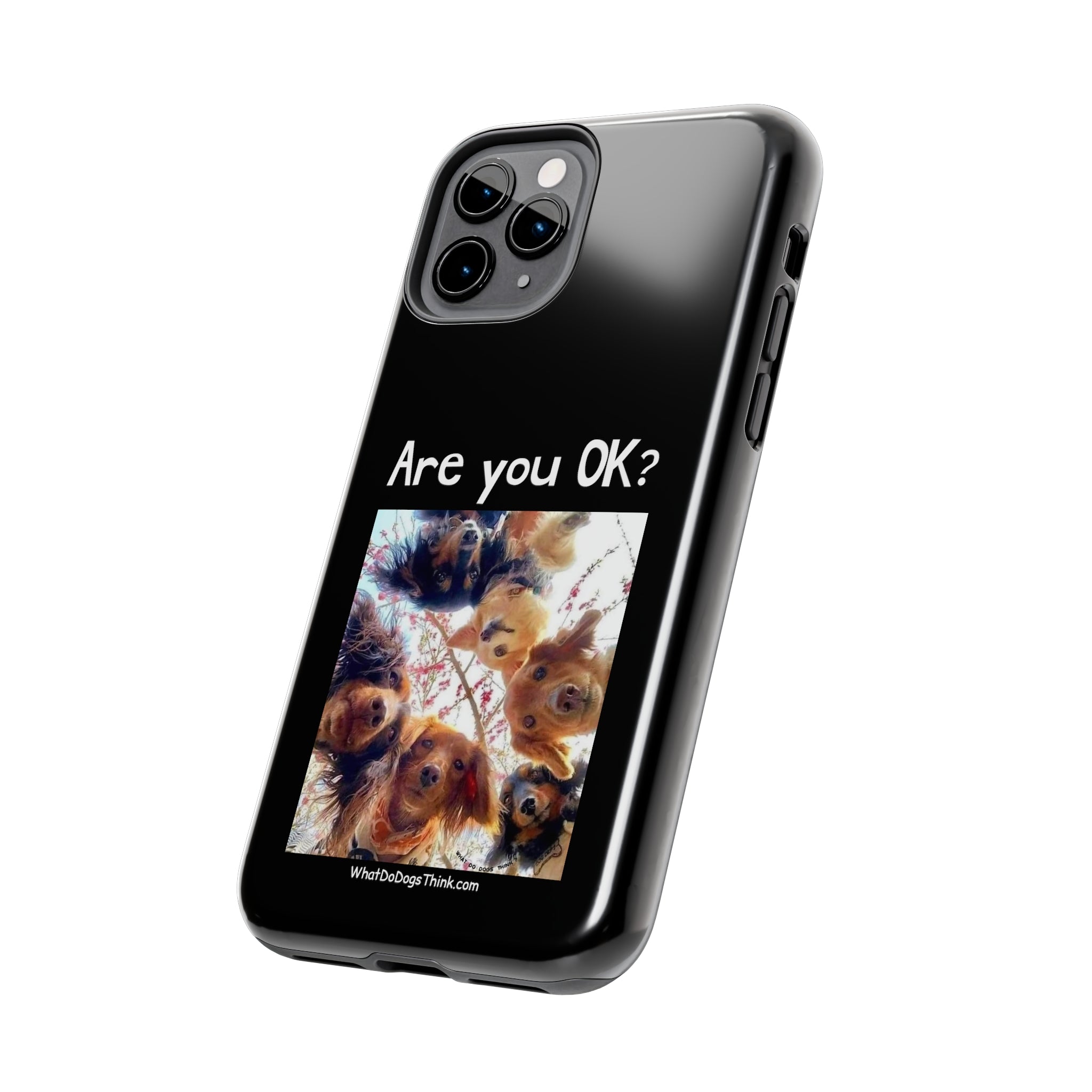 Are you OK? Black Tough Phone Cases