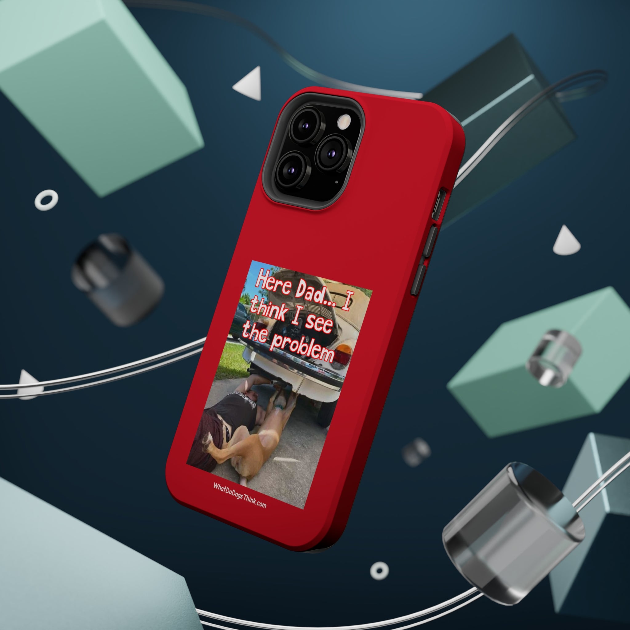 Here Dad Red MagSafe Tough Cases