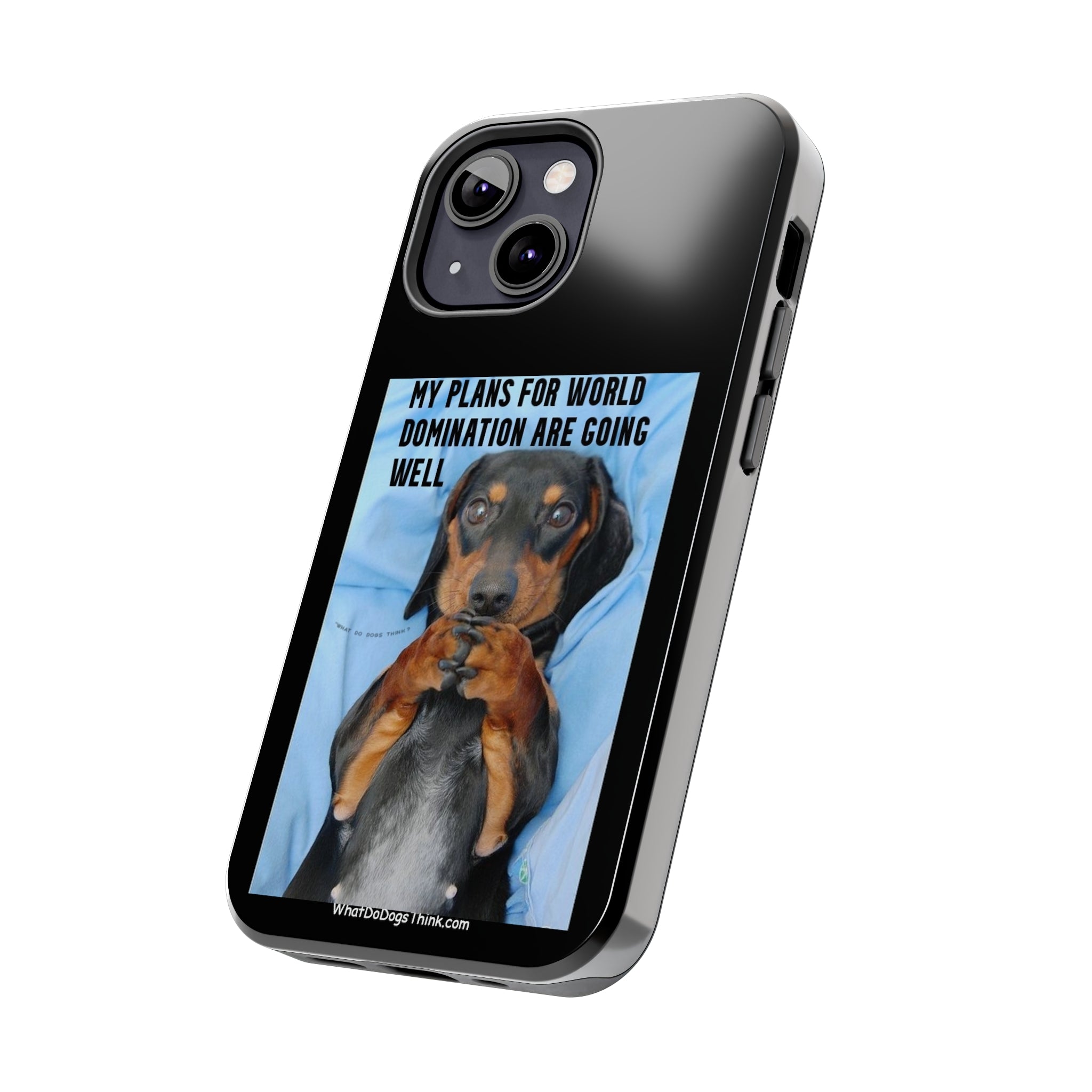 World Domination Black Tough Phone Cases