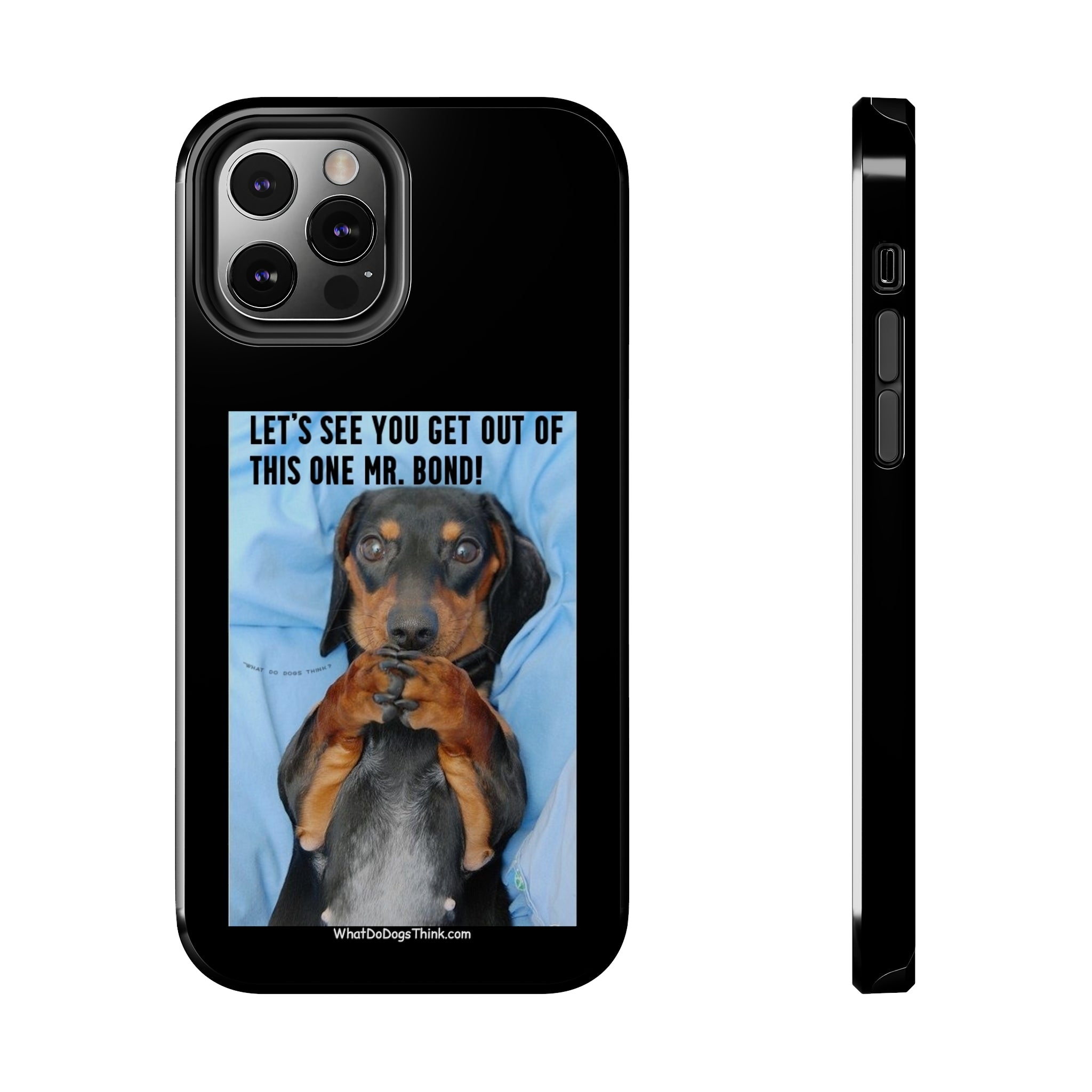 Mr Bond Black Tough Phone Cases