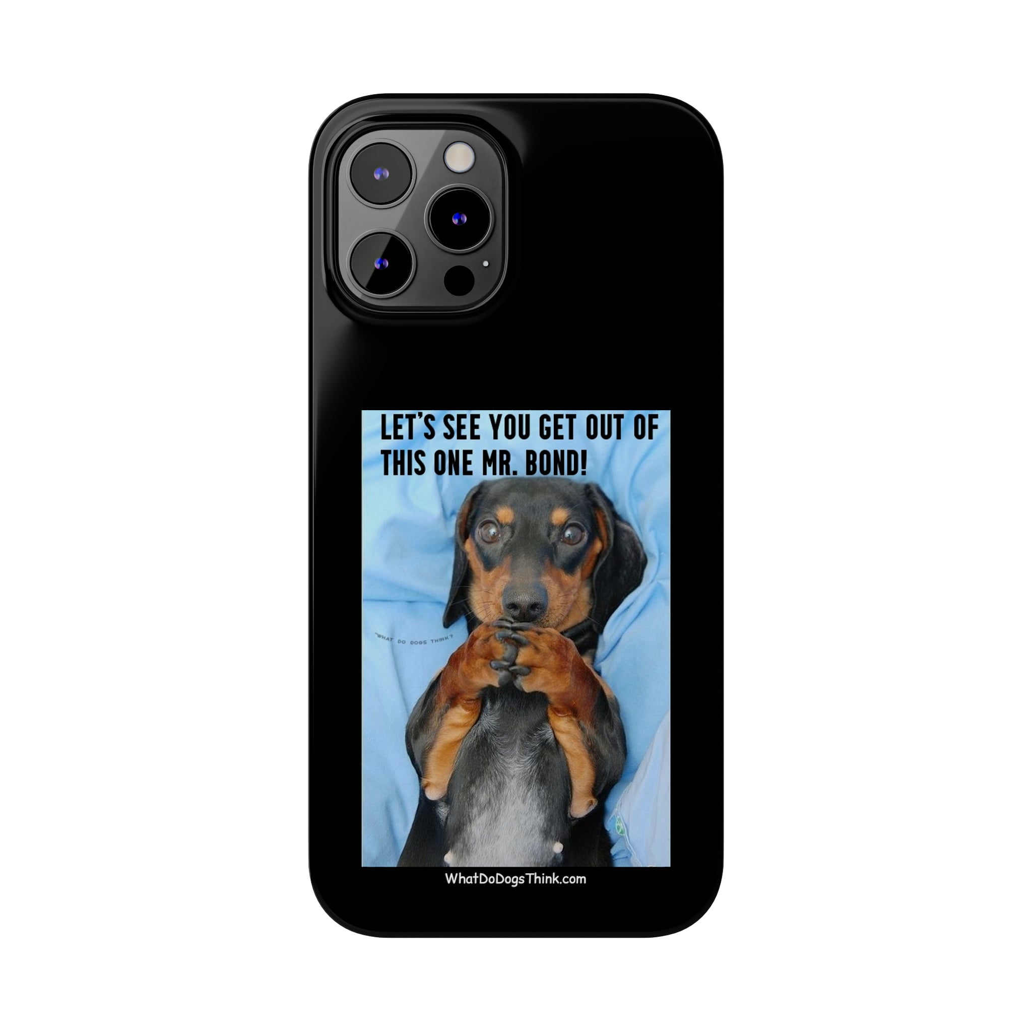 Mr. Bond Black Slim Phone Cases